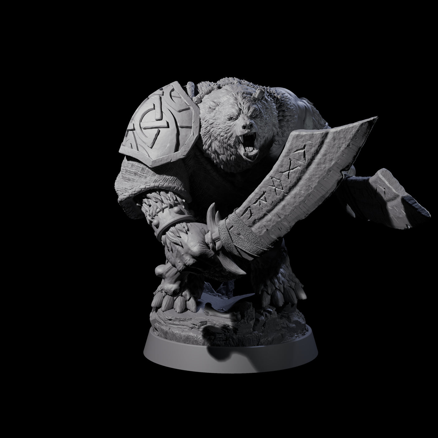 Imposing Ursine I Miniature for Dungeons and Dragons, Pathfinder or other TTRPGs