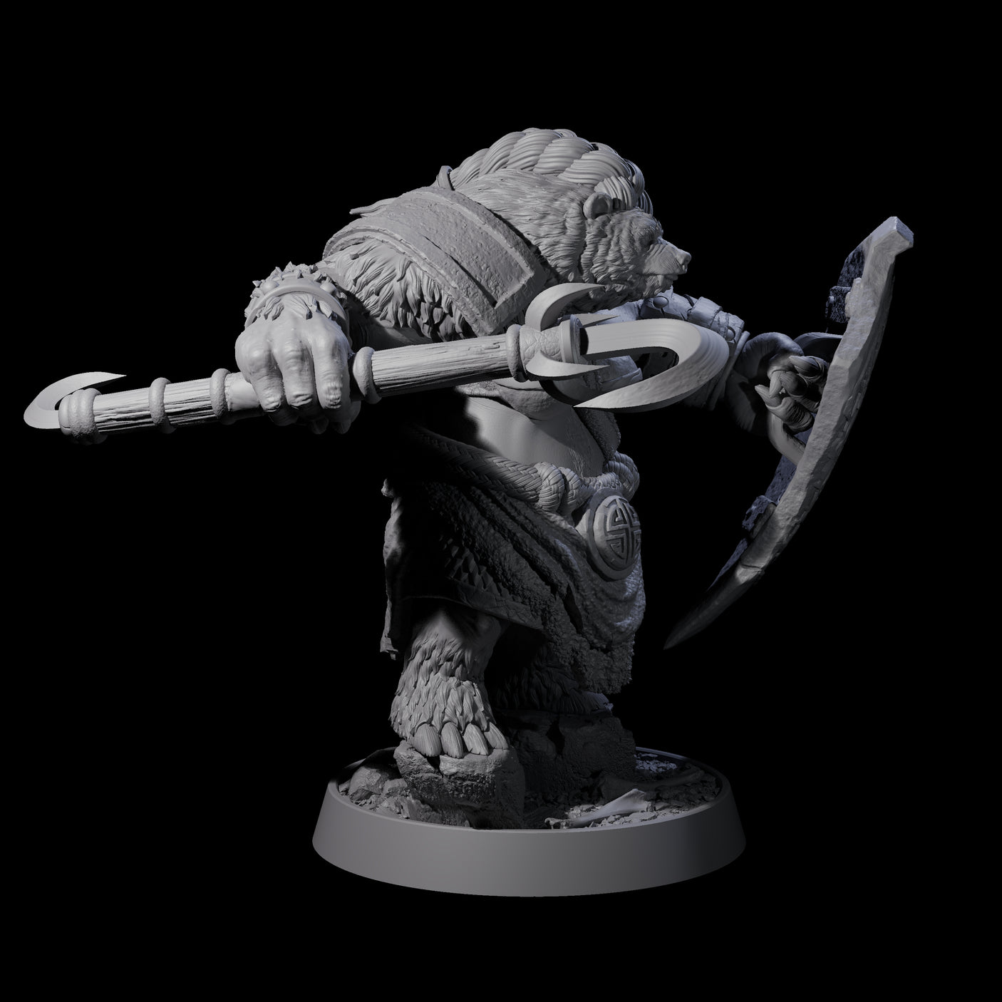 Imposing Ursine J Miniature for Dungeons and Dragons, Pathfinder or other TTRPGs