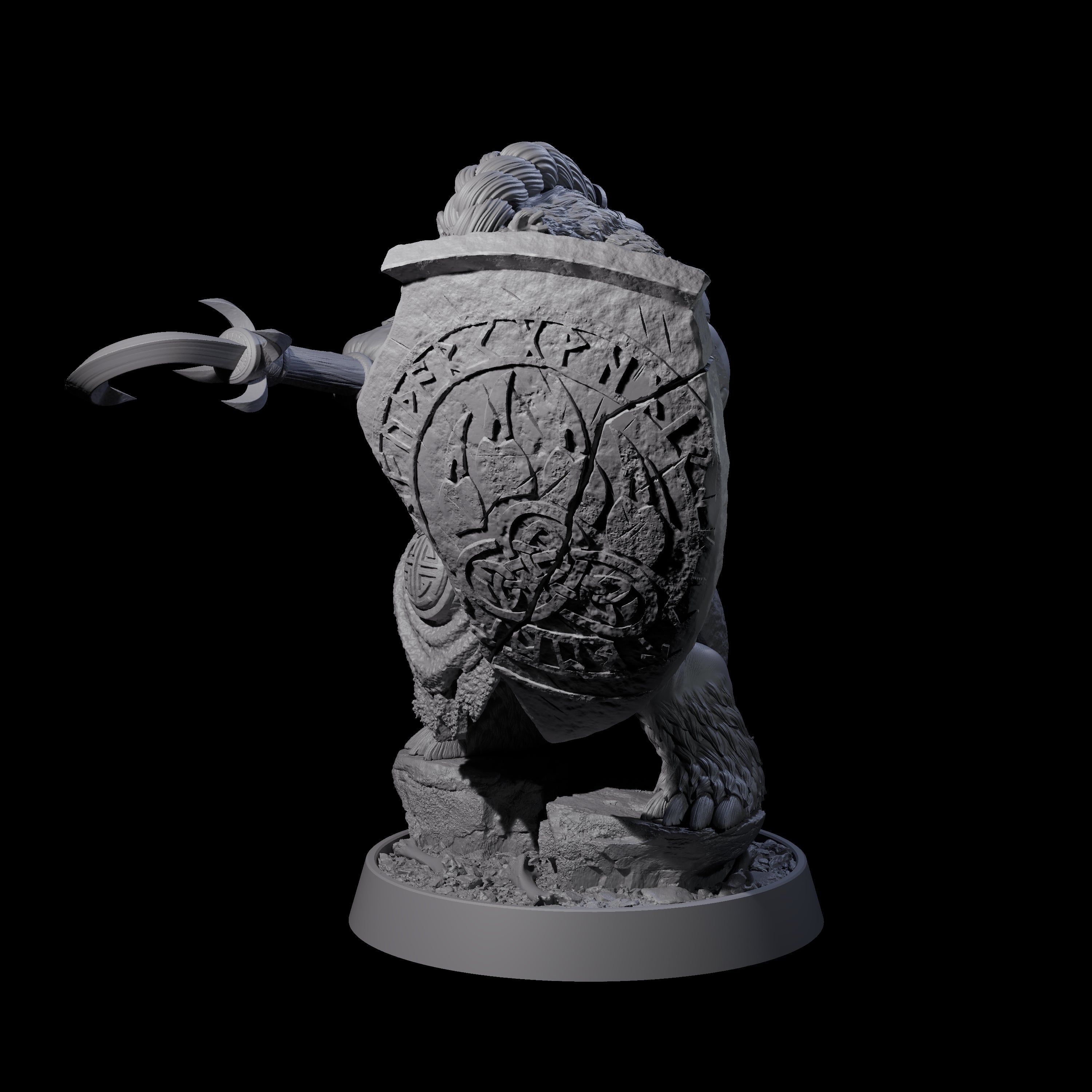 Imposing Ursine J Miniature for Dungeons and Dragons, Pathfinder or other TTRPGs