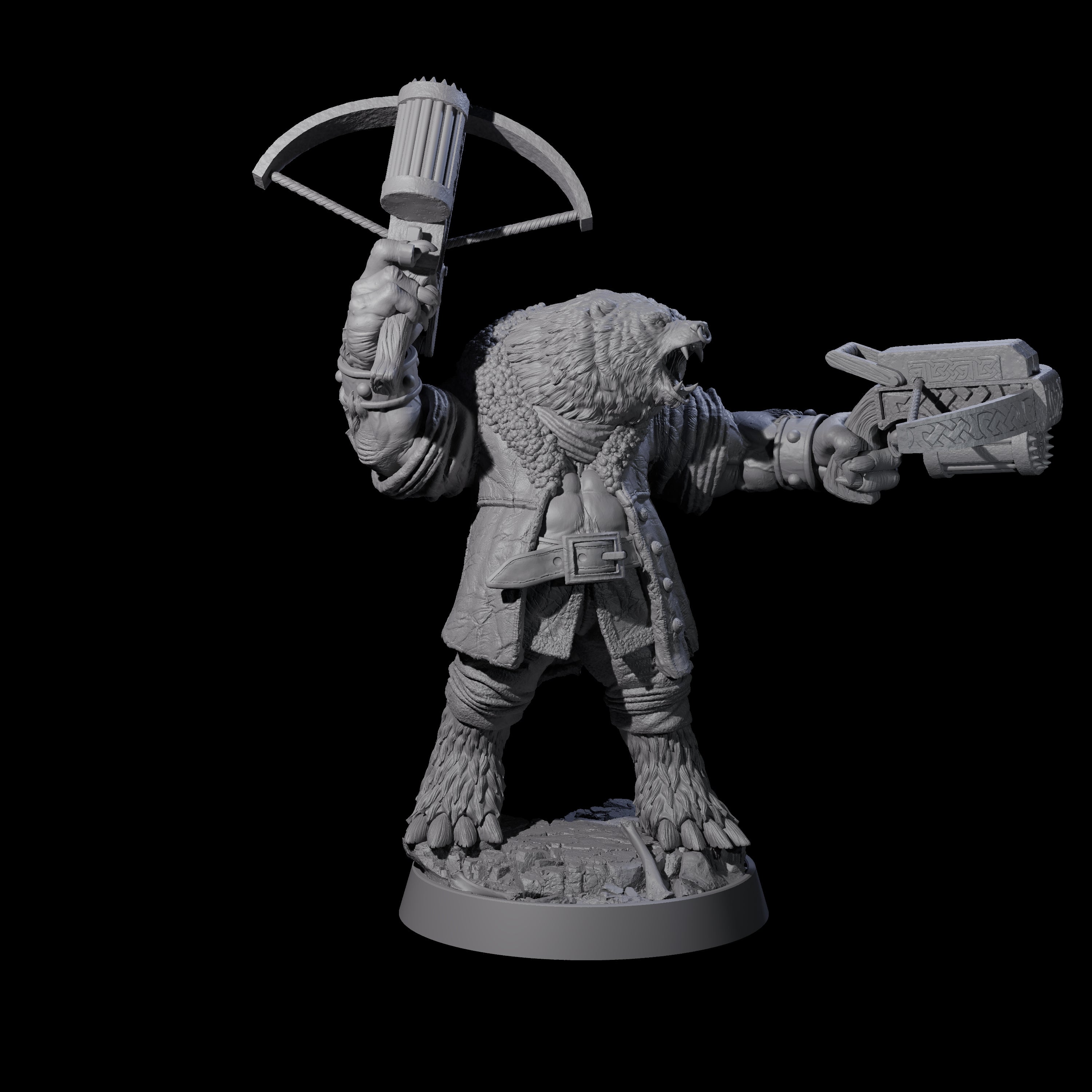 Imposing Ursine K Miniature for Dungeons and Dragons, Pathfinder or other TTRPGs