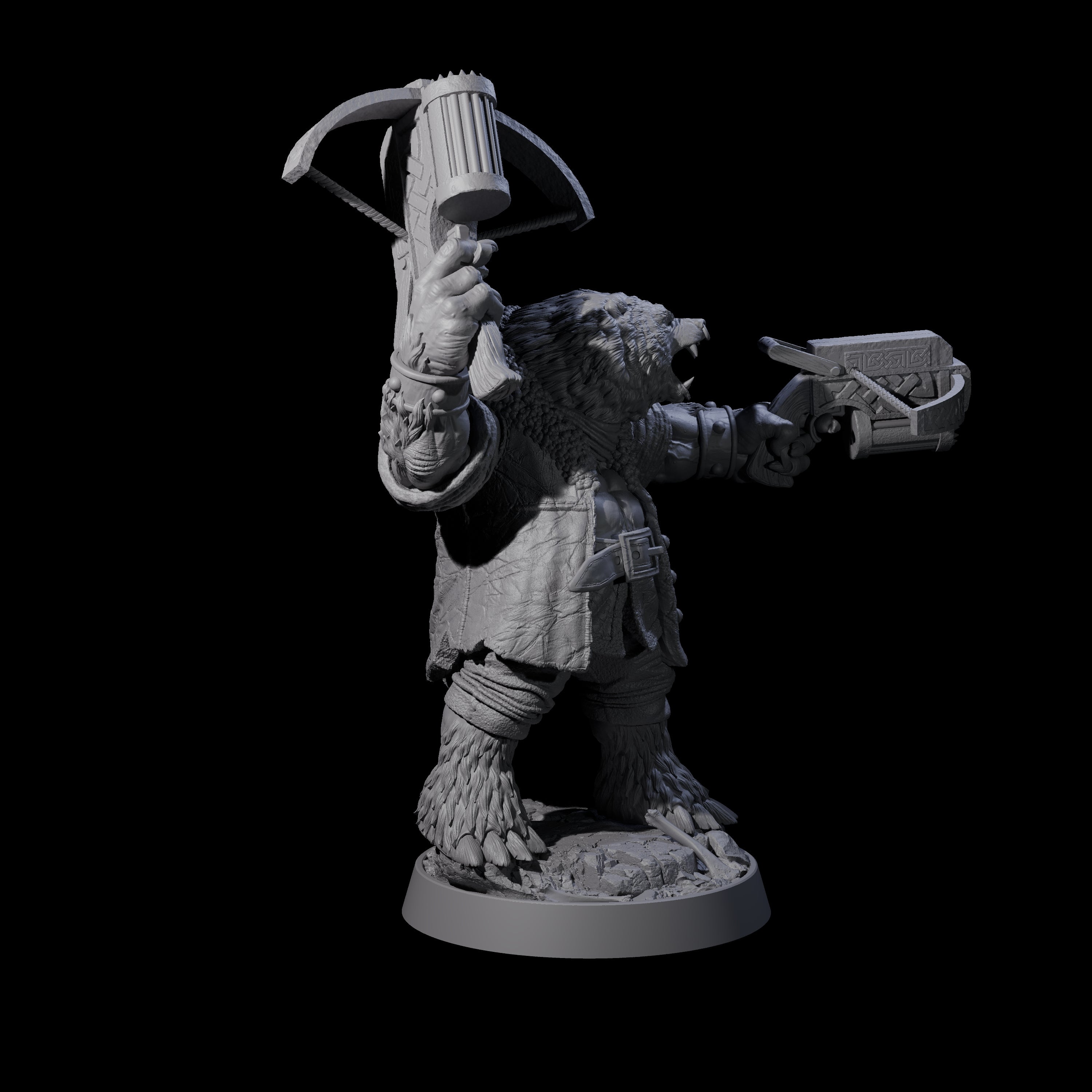 Imposing Ursine K Miniature for Dungeons and Dragons, Pathfinder or other TTRPGs