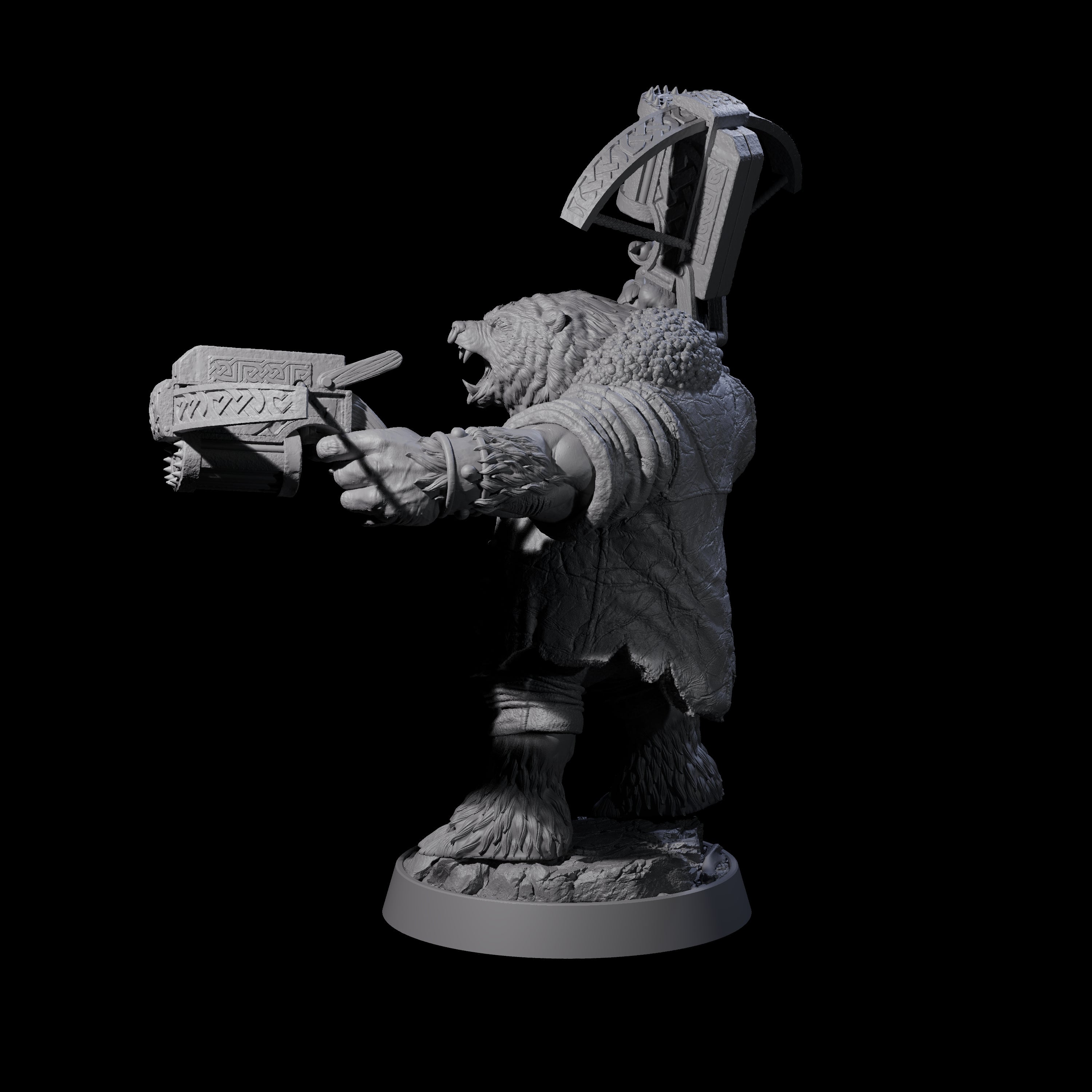 Imposing Ursine K Miniature for Dungeons and Dragons, Pathfinder or other TTRPGs