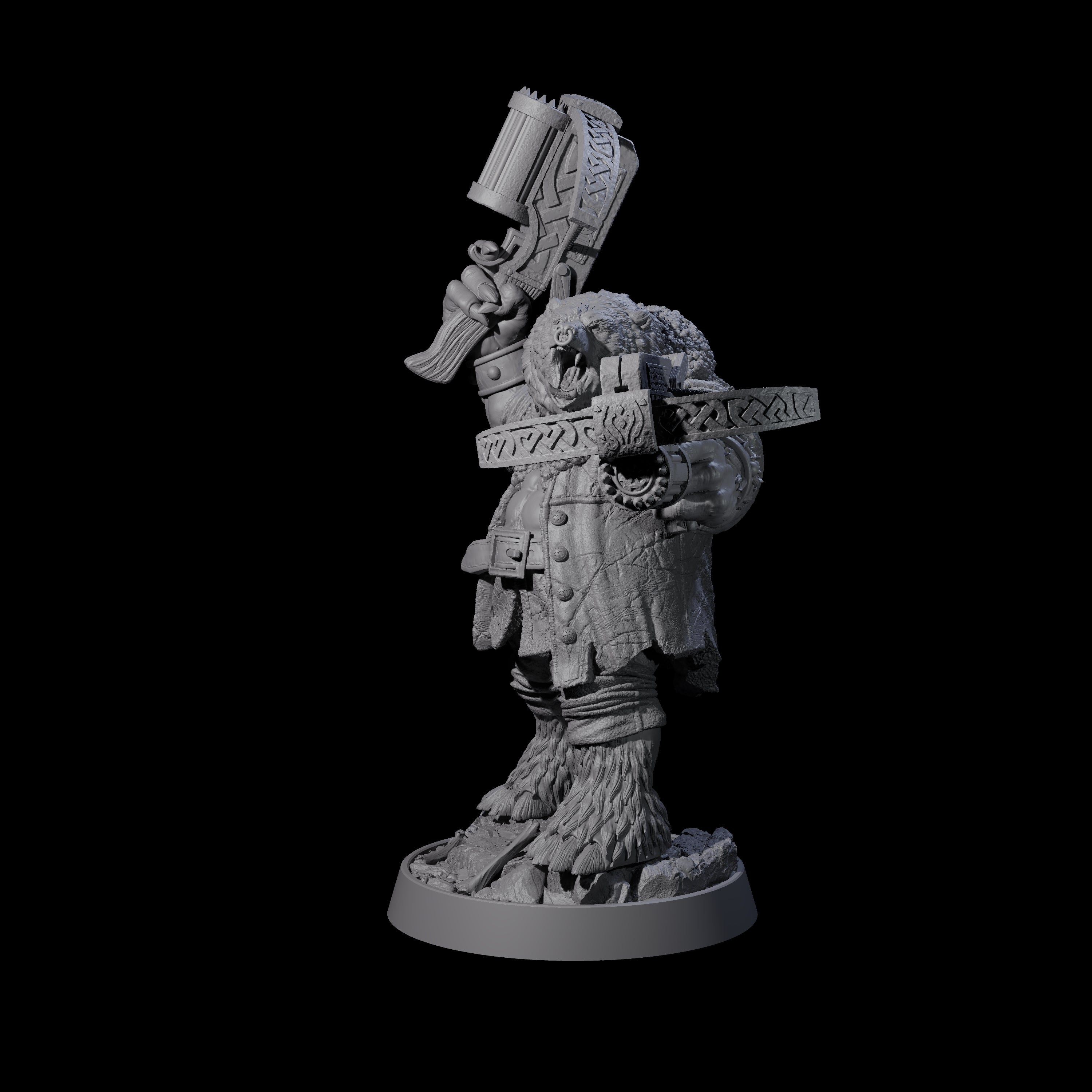 Imposing Ursine K Miniature for Dungeons and Dragons, Pathfinder or other TTRPGs