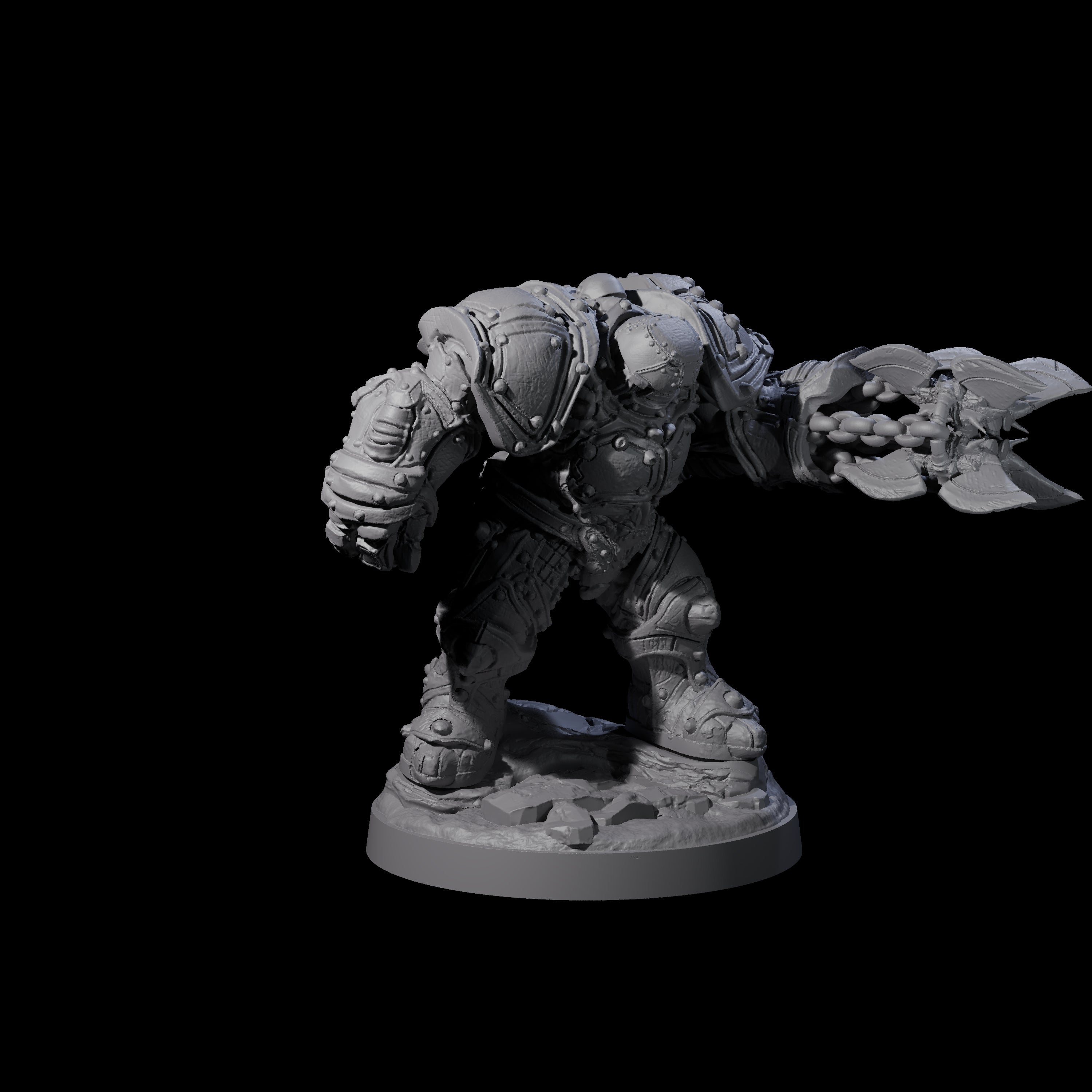 Imposing Warforged Juggernauts B Miniature for Dungeons and Dragons, Pathfinder or other TTRPGs