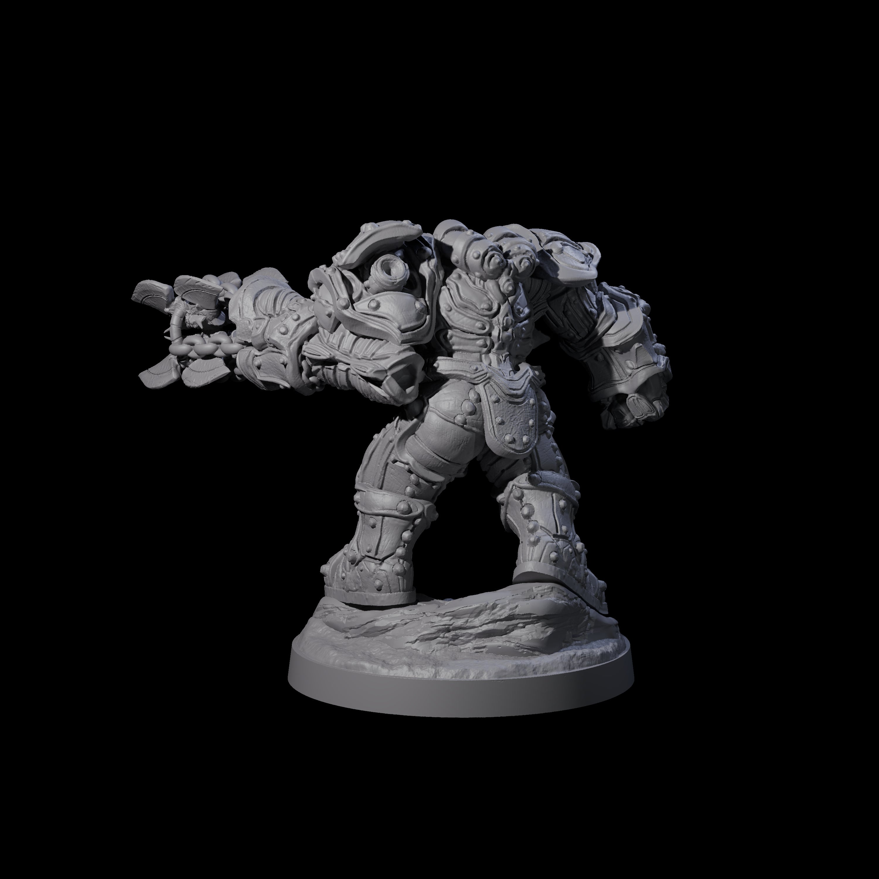 Imposing Warforged Juggernauts B Miniature for Dungeons and Dragons, Pathfinder or other TTRPGs