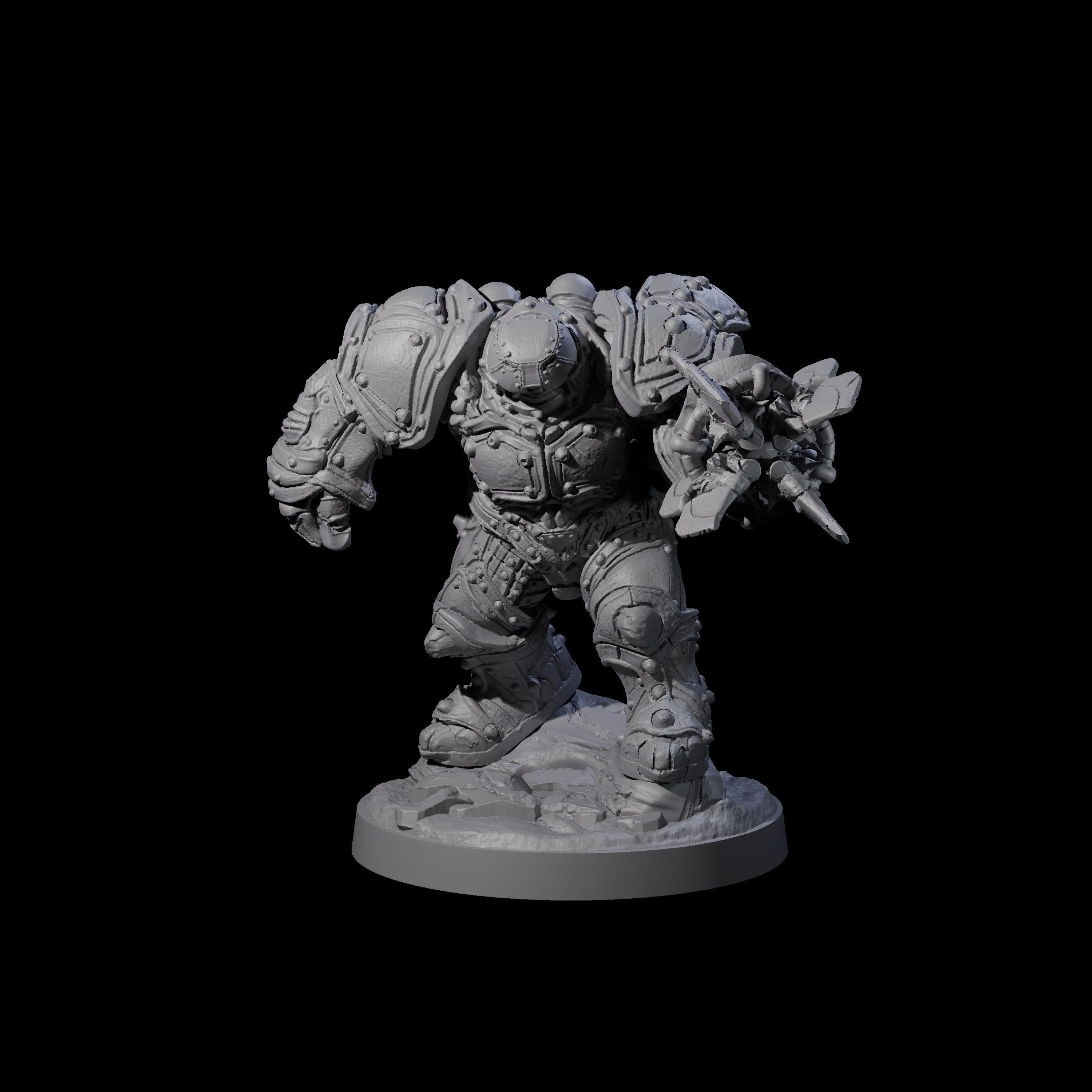 Imposing Warforged Juggernauts B Miniature for Dungeons and Dragons, Pathfinder or other TTRPGs