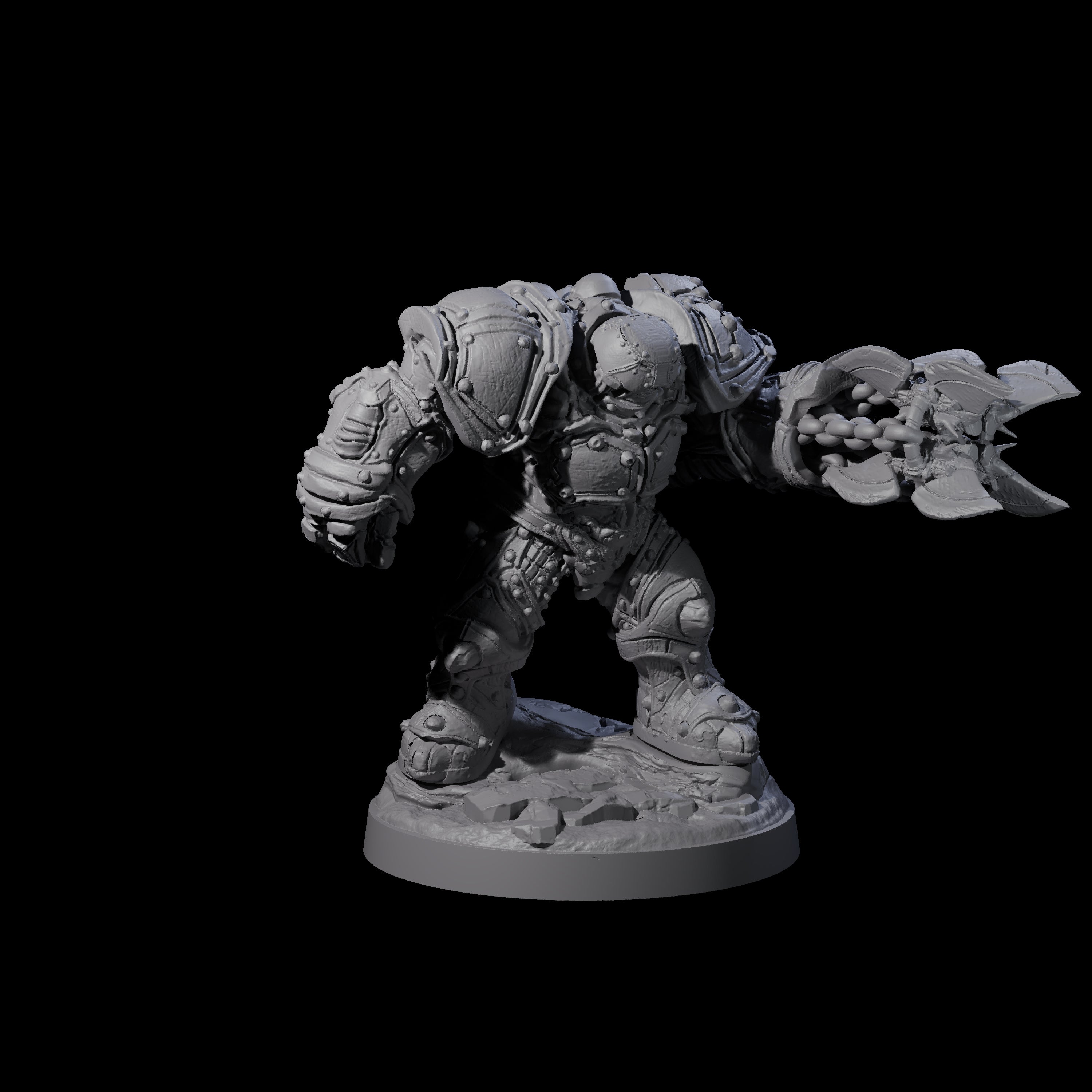 Imposing Warforged Juggernauts B Miniature for Dungeons and Dragons, Pathfinder or other TTRPGs