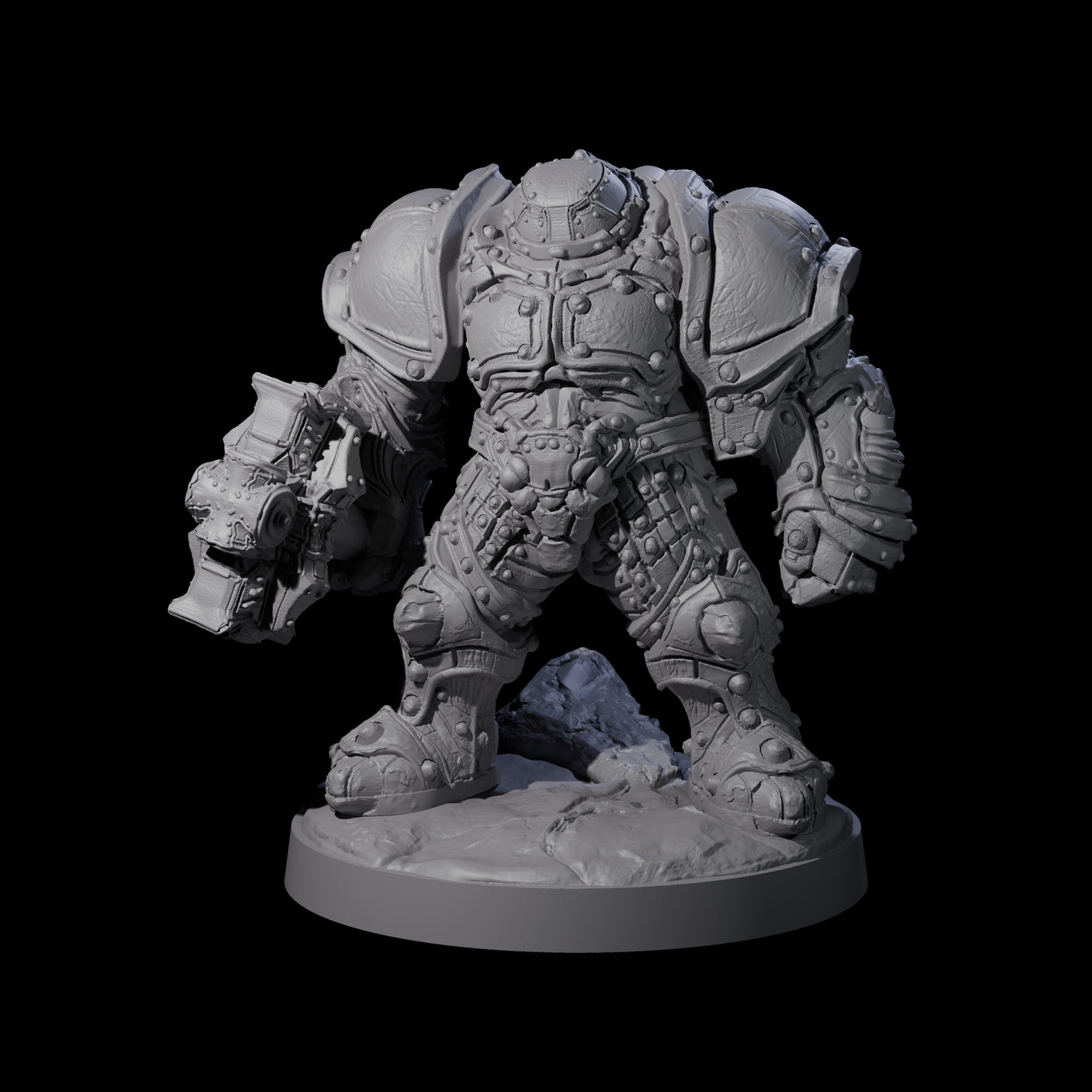 Imposing Warforged Juggernauts Miniature for Dungeons and Dragons, Pathfinder or other TTRPGs