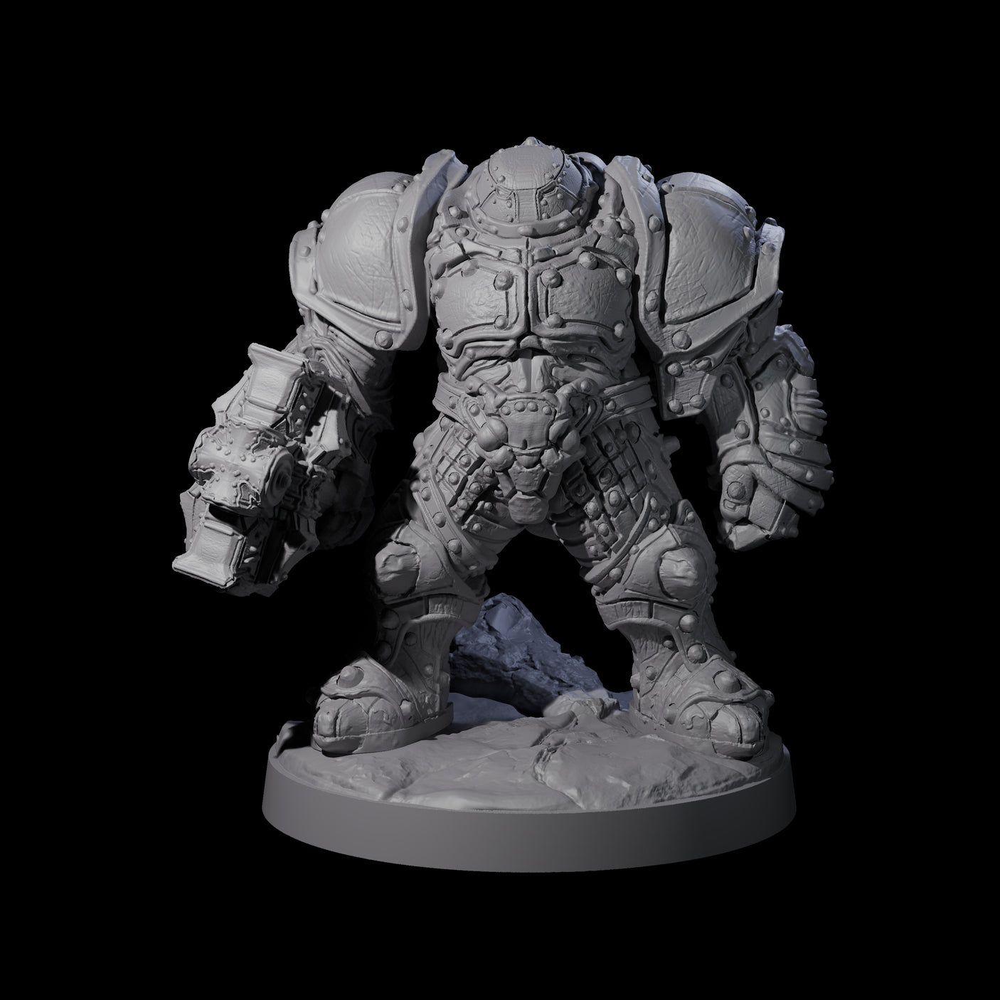 Imposing Warforged Juggernauts Miniature for Dungeons and Dragons, Pathfinder or other TTRPGs