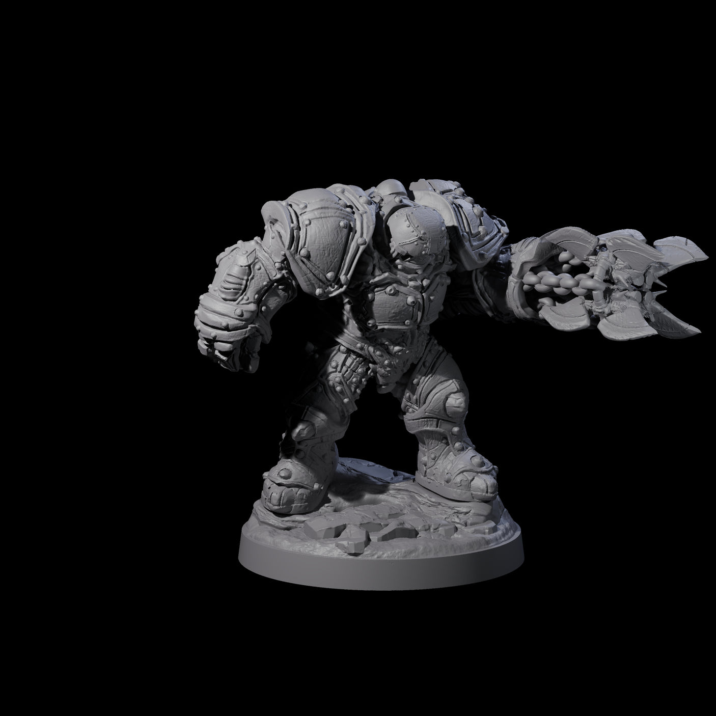 Imposing Warforged Juggernauts Miniature for Dungeons and Dragons, Pathfinder or other TTRPGs