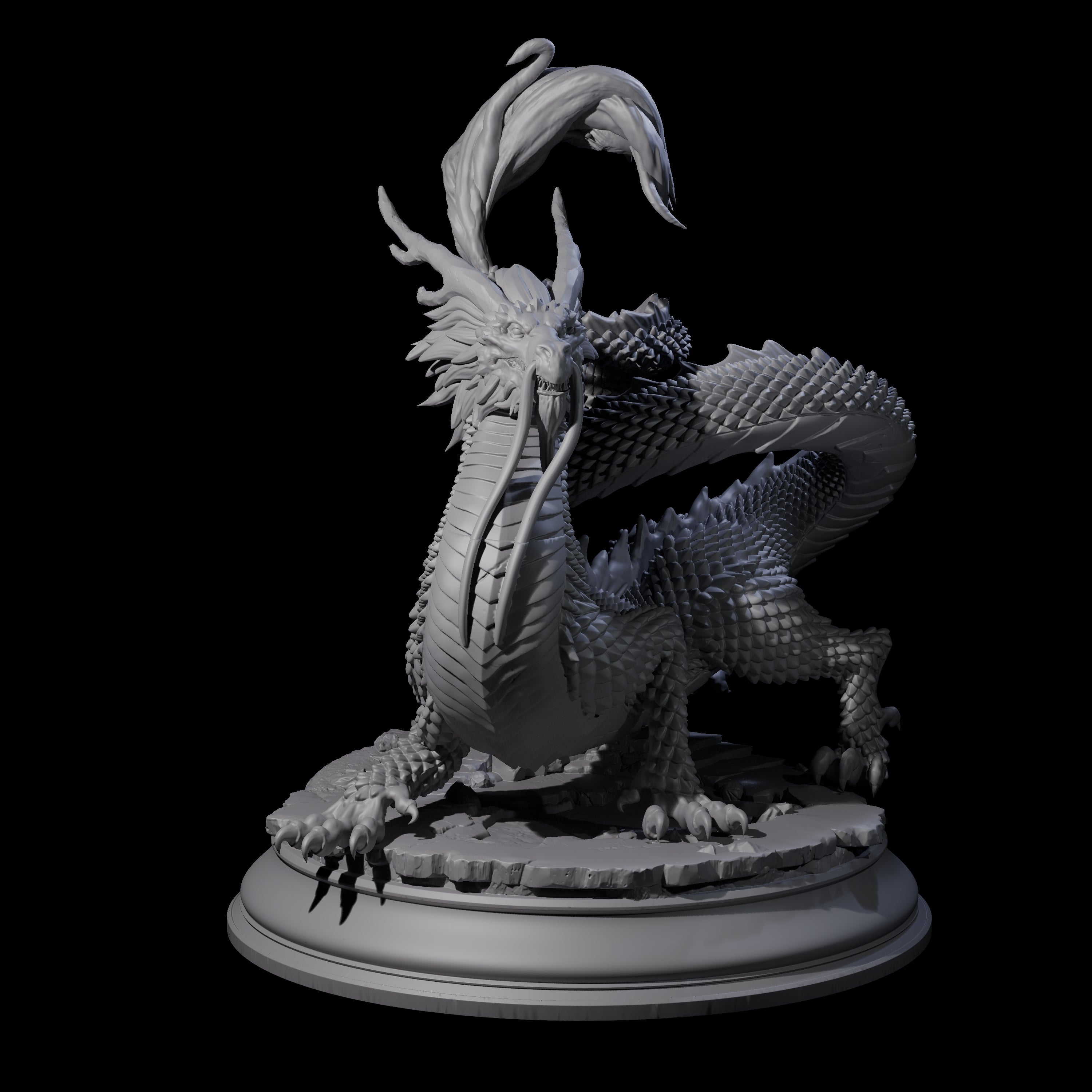 Impressive Gold Dragon Miniature for Dungeons and Dragons, Pathfinder or other TTRPGs