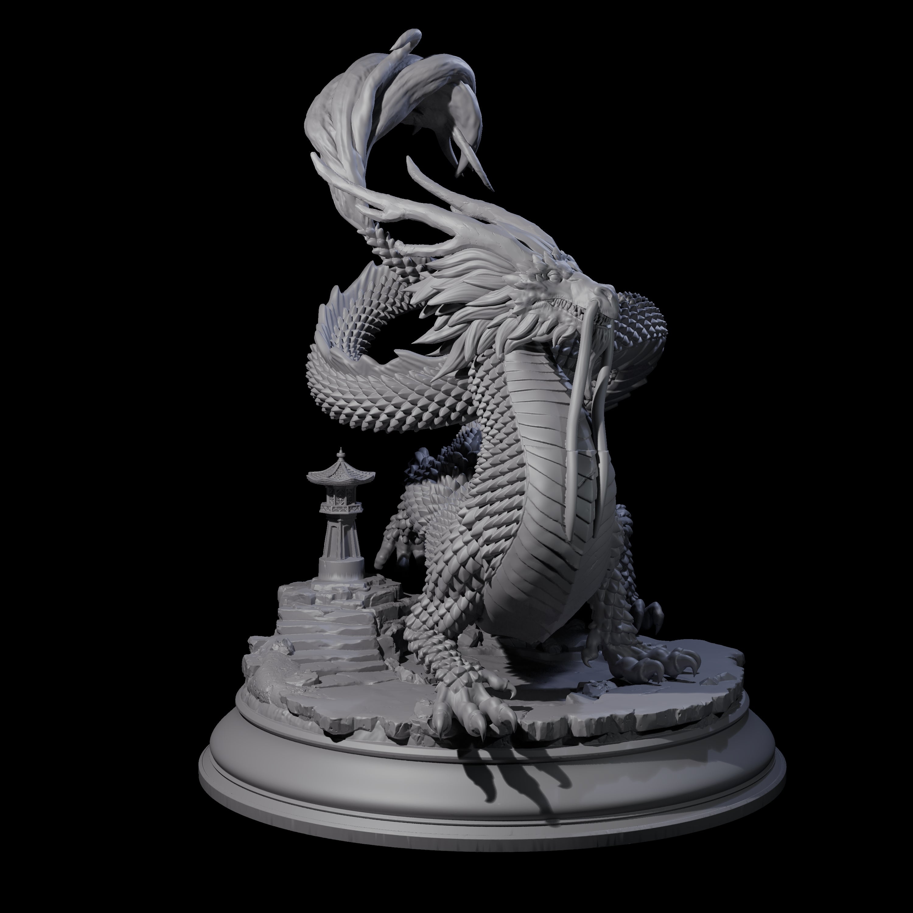 Impressive Gold Dragon Miniature for Dungeons and Dragons, Pathfinder or other TTRPGs