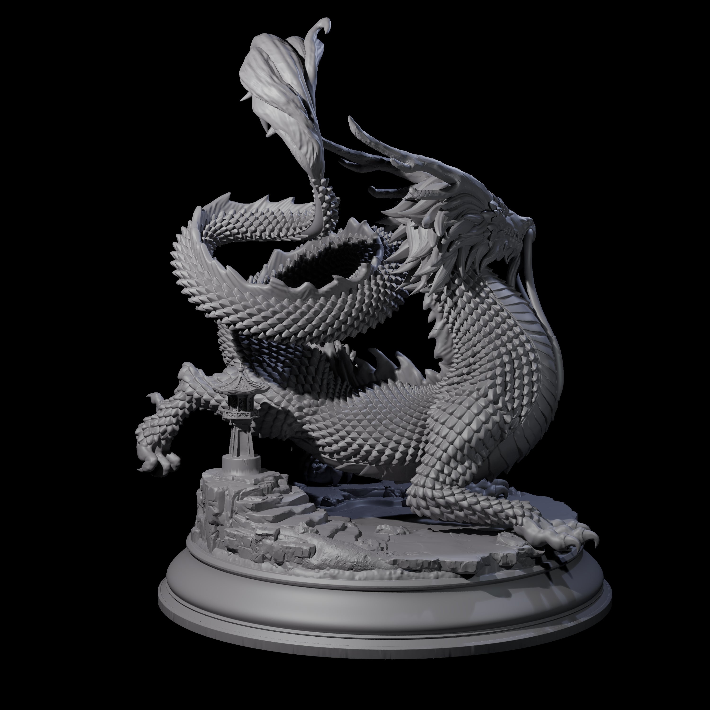 Impressive Gold Dragon Miniature for Dungeons and Dragons, Pathfinder or other TTRPGs