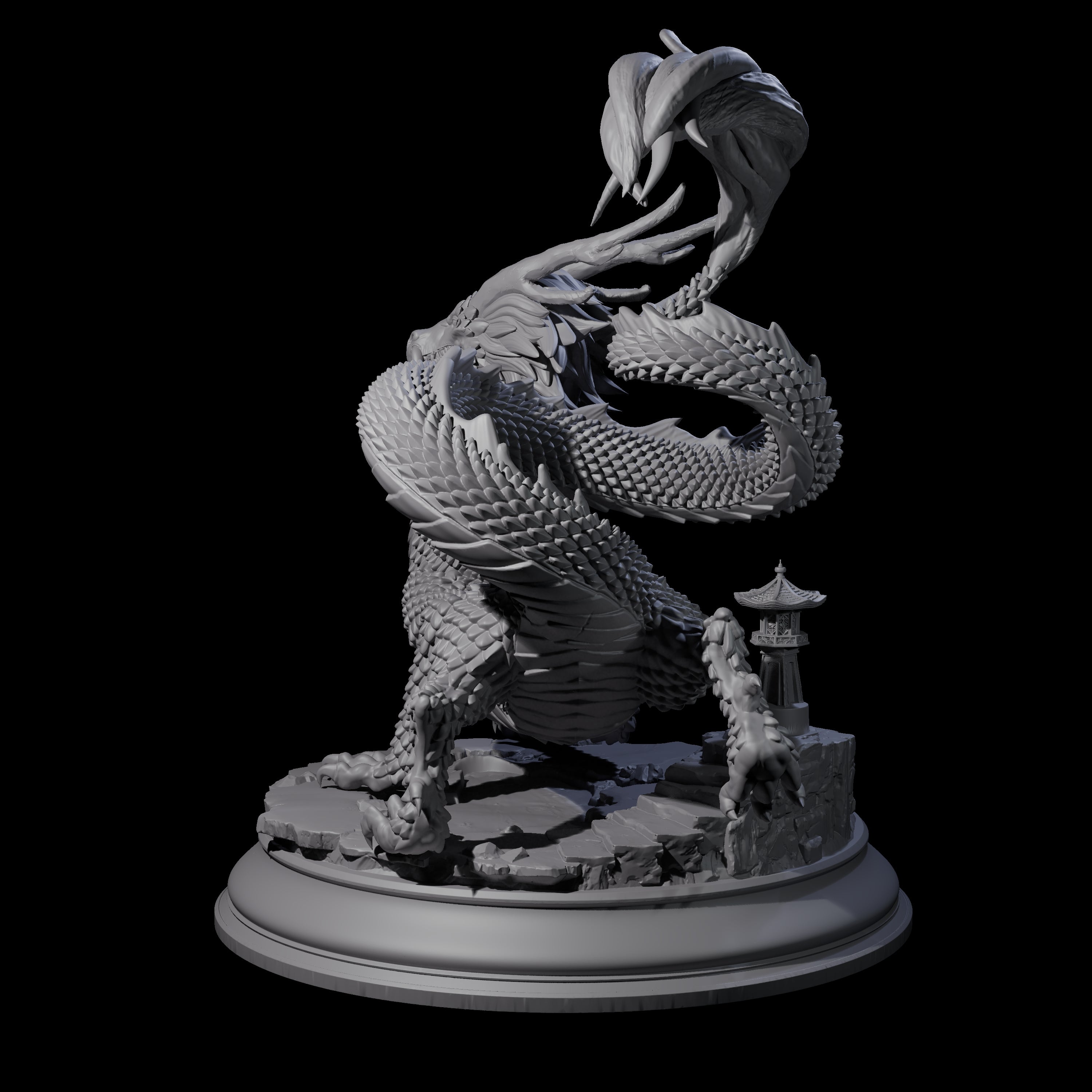 Impressive Gold Dragon Miniature for Dungeons and Dragons, Pathfinder or other TTRPGs