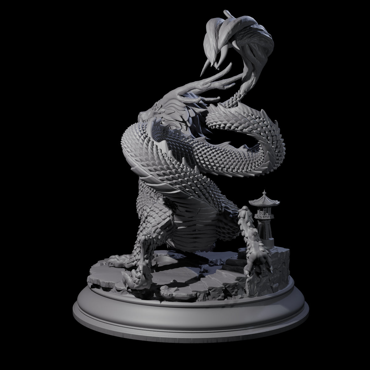 Impressive Gold Dragon Miniature for Dungeons and Dragons, Pathfinder or other TTRPGs