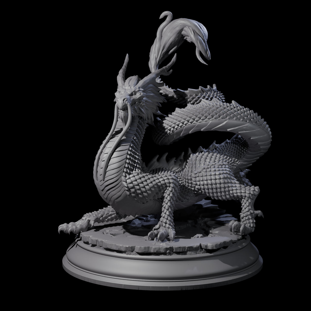 Impressive Gold Dragon Miniature for Dungeons and Dragons, Pathfinder or other TTRPGs