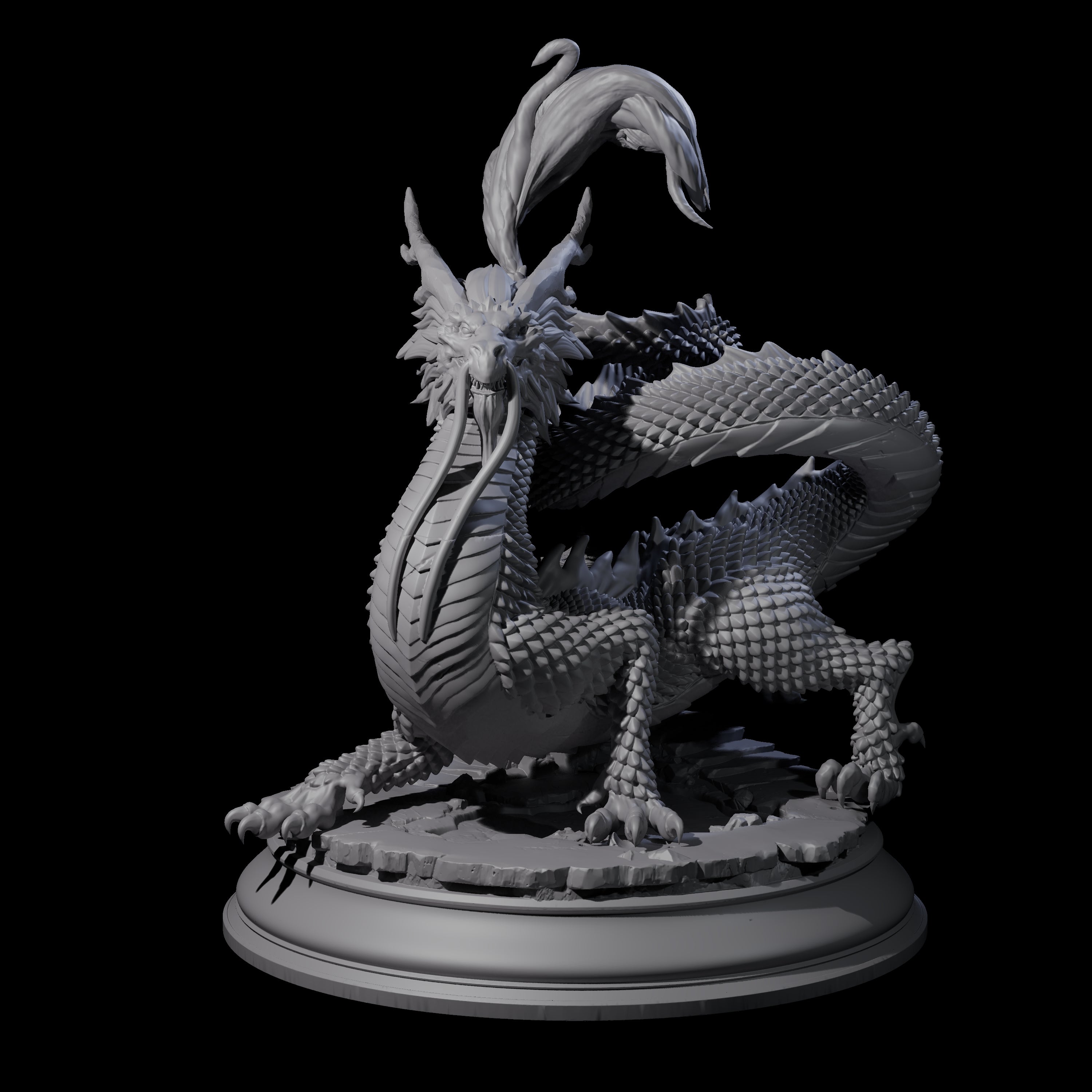 Impressive Gold Dragon Miniature for Dungeons and Dragons, Pathfinder or other TTRPGs