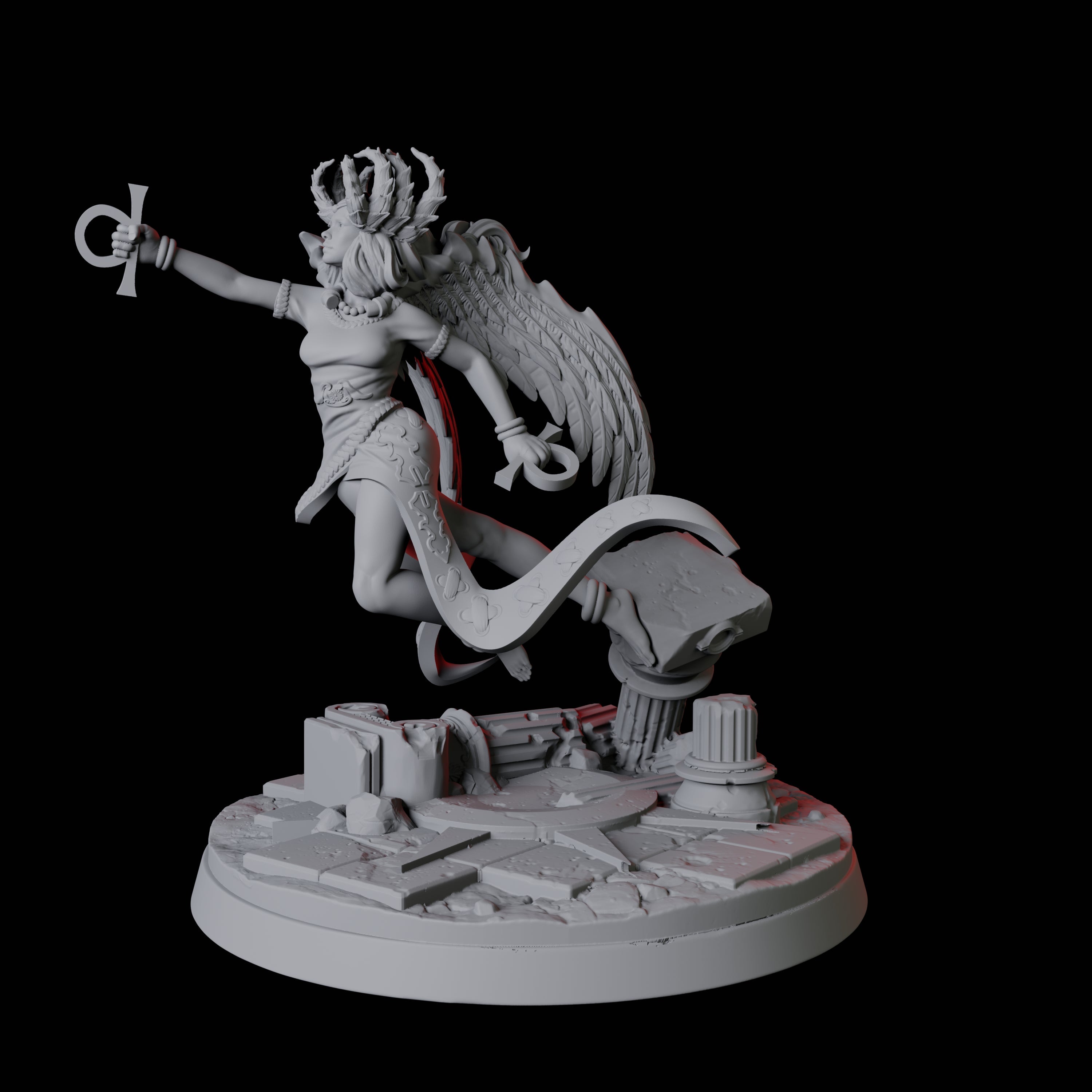 Inanna, Goddess of Love Miniature for Dungeons and Dragons, Pathfinder or other TTRPGs