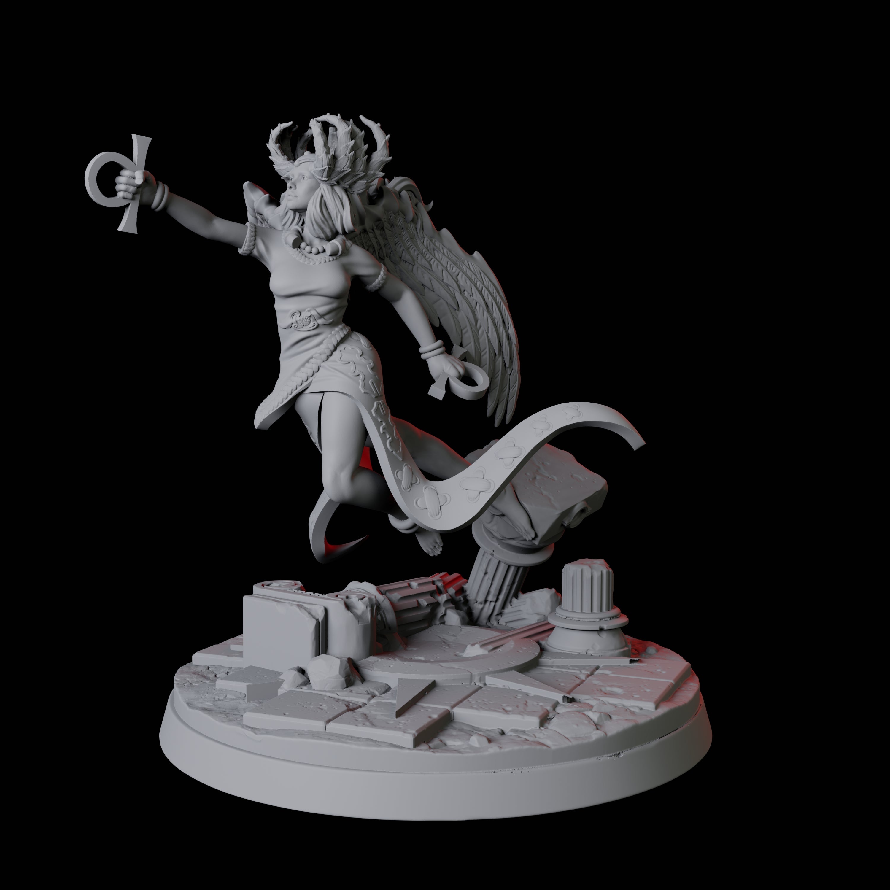 Inanna, Goddess of Love Miniature for Dungeons and Dragons, Pathfinder or other TTRPGs