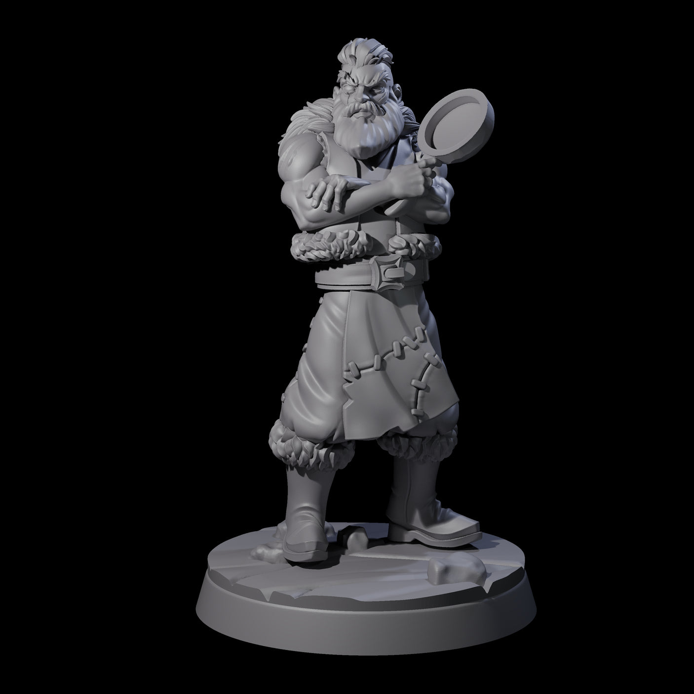 Indomitable Viking Family Father Miniature for Dungeons and Dragons, Pathfinder or other TTRPGs
