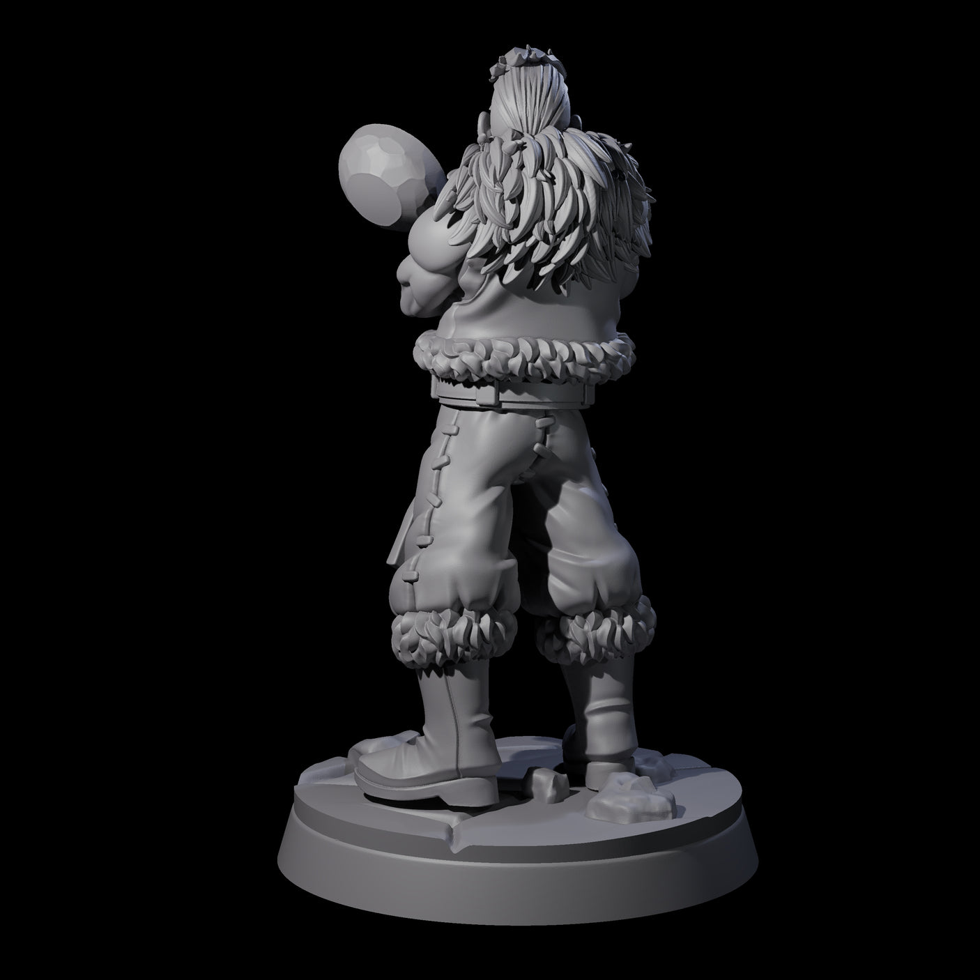 Indomitable Viking Family Father Miniature for Dungeons and Dragons, Pathfinder or other TTRPGs