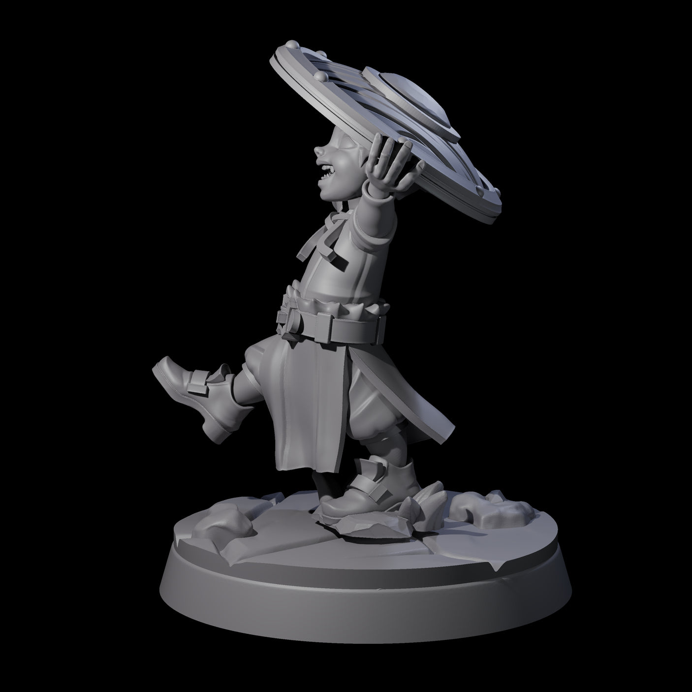Indomitable Viking Family Kid B Miniature for Dungeons and Dragons, Pathfinder or other TTRPGs