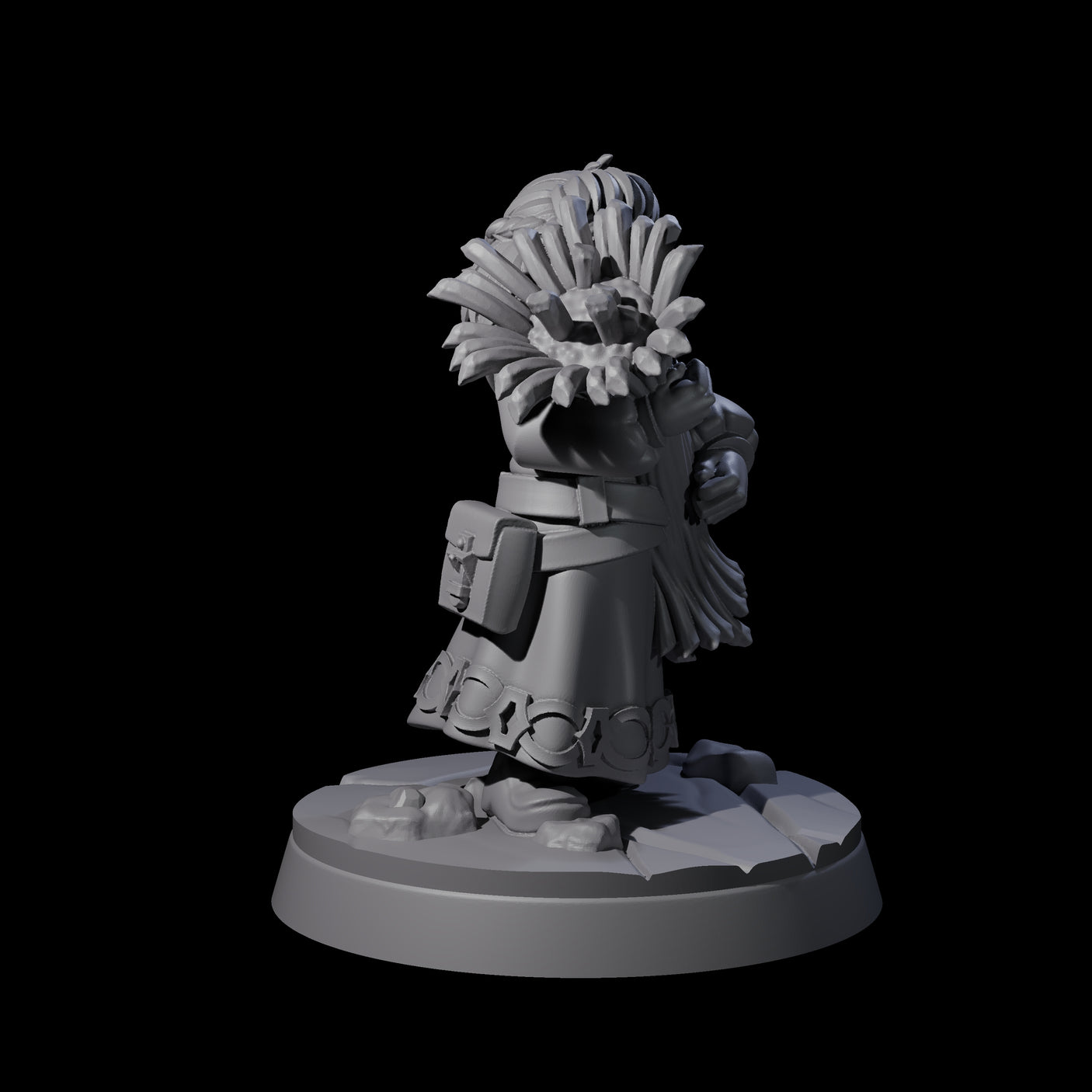Indomitable Viking Family Kid C Miniature for Dungeons and Dragons, Pathfinder or other TTRPGs