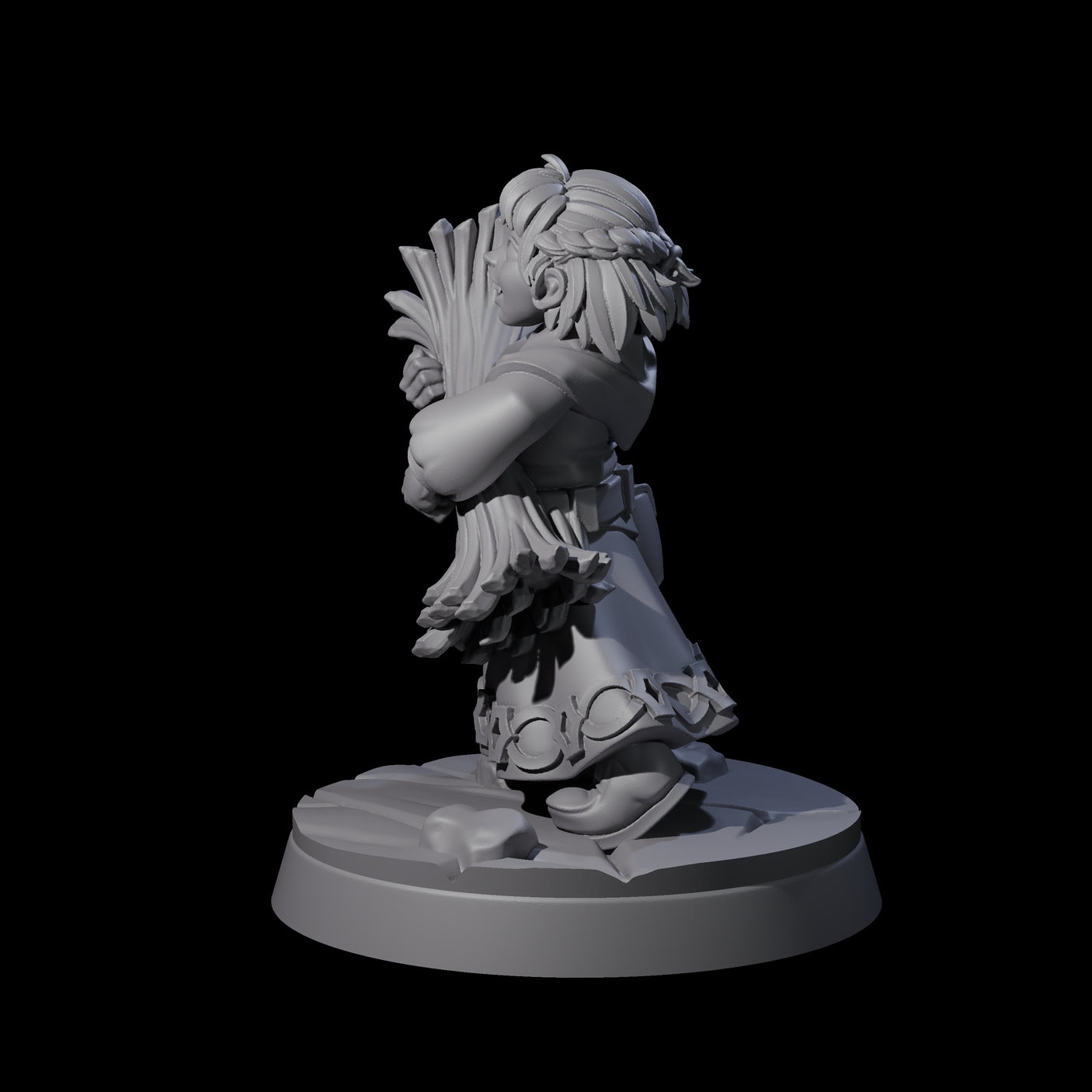 Indomitable Viking Family Kid C Miniature for Dungeons and Dragons, Pathfinder or other TTRPGs