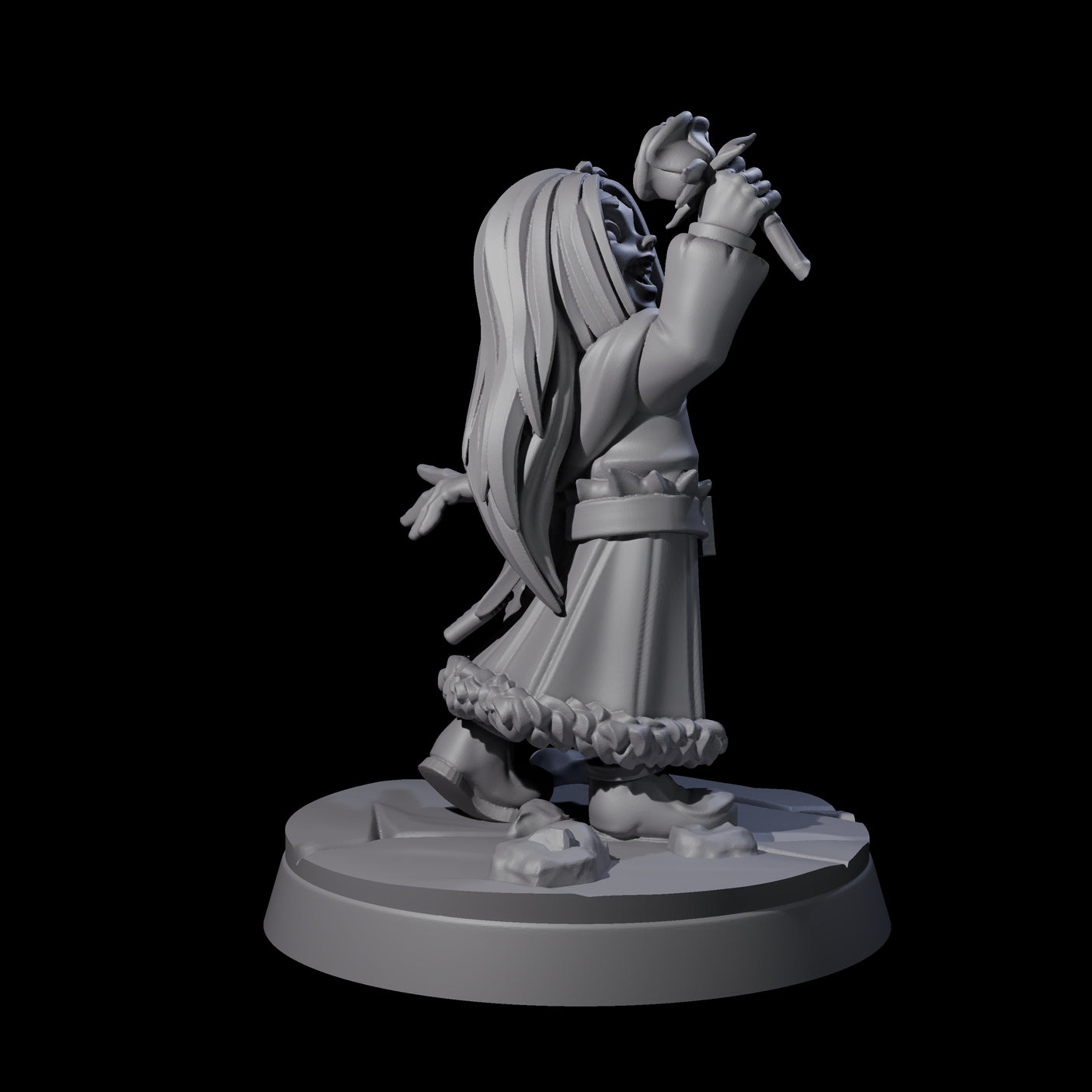 Indomitable Viking Family Kid D Miniature for Dungeons and Dragons, Pathfinder or other TTRPGs