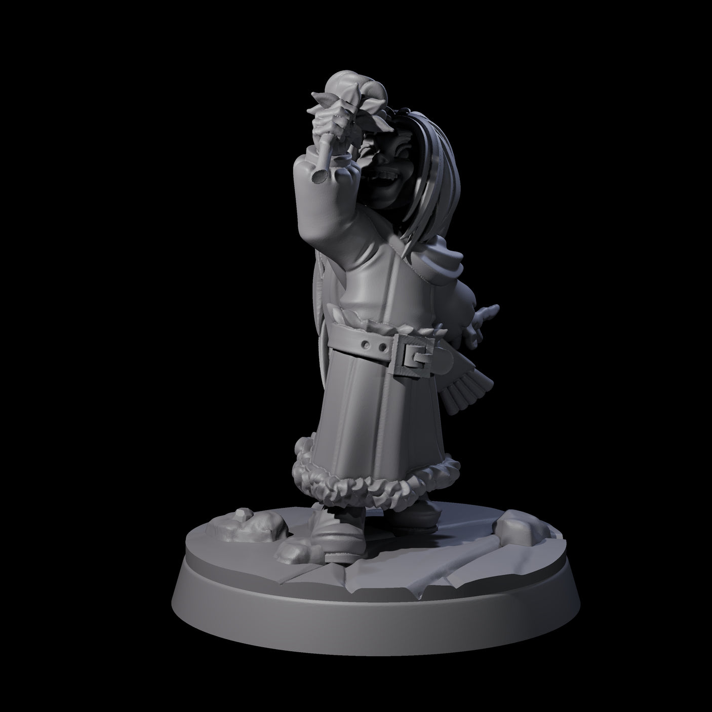 Indomitable Viking Family Miniature for Dungeons and Dragons, Pathfinder or other TTRPGs