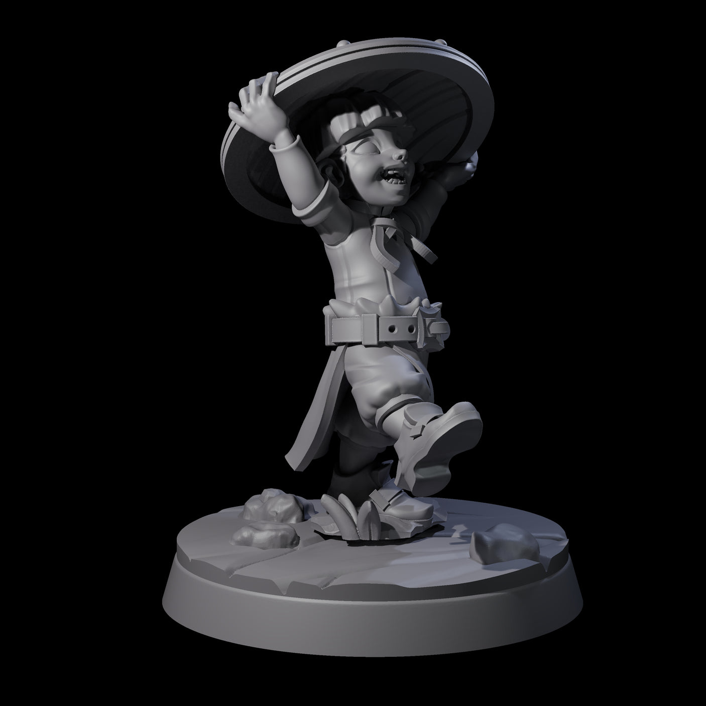 Indomitable Viking Family Miniature for Dungeons and Dragons, Pathfinder or other TTRPGs