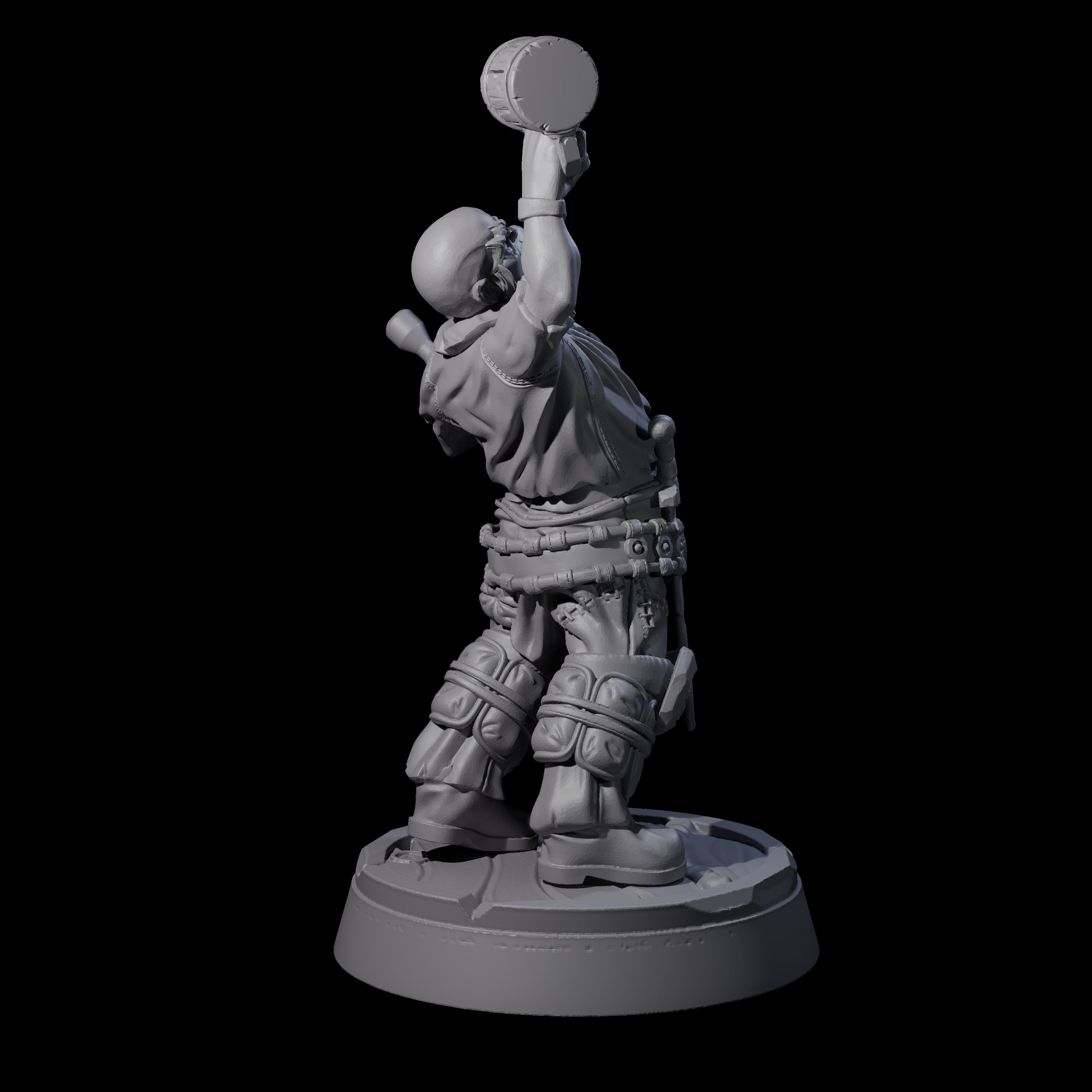 Inebriated Orc Reveler A Miniature for Dungeons and Dragons, Pathfinder or other TTRPGs