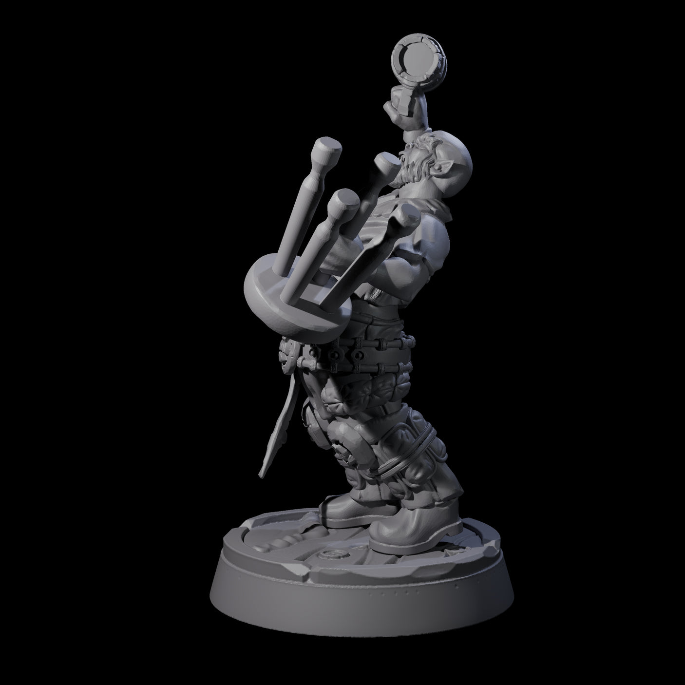 Inebriated Orc Reveler A Miniature for Dungeons and Dragons, Pathfinder or other TTRPGs