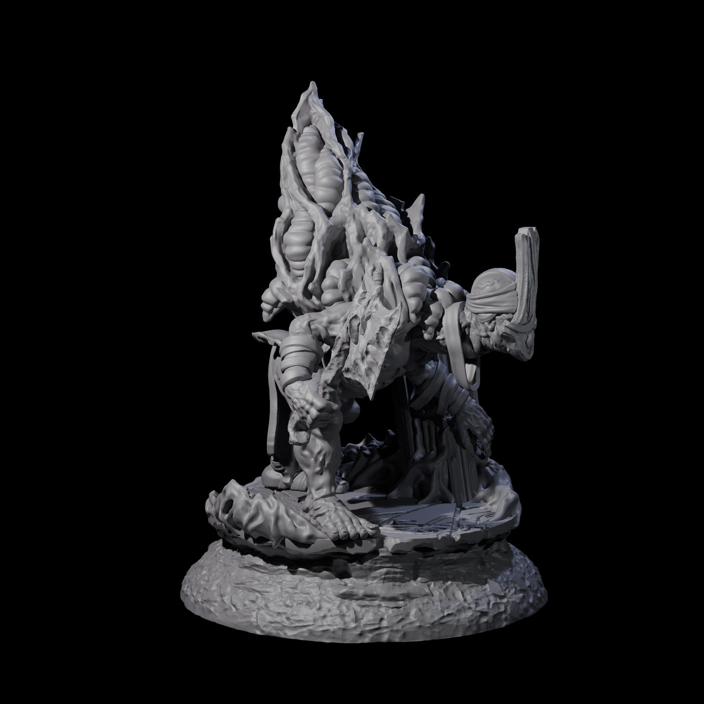 Infected Hive Thrall A Miniature for Dungeons and Dragons, Pathfinder or other TTRPGs