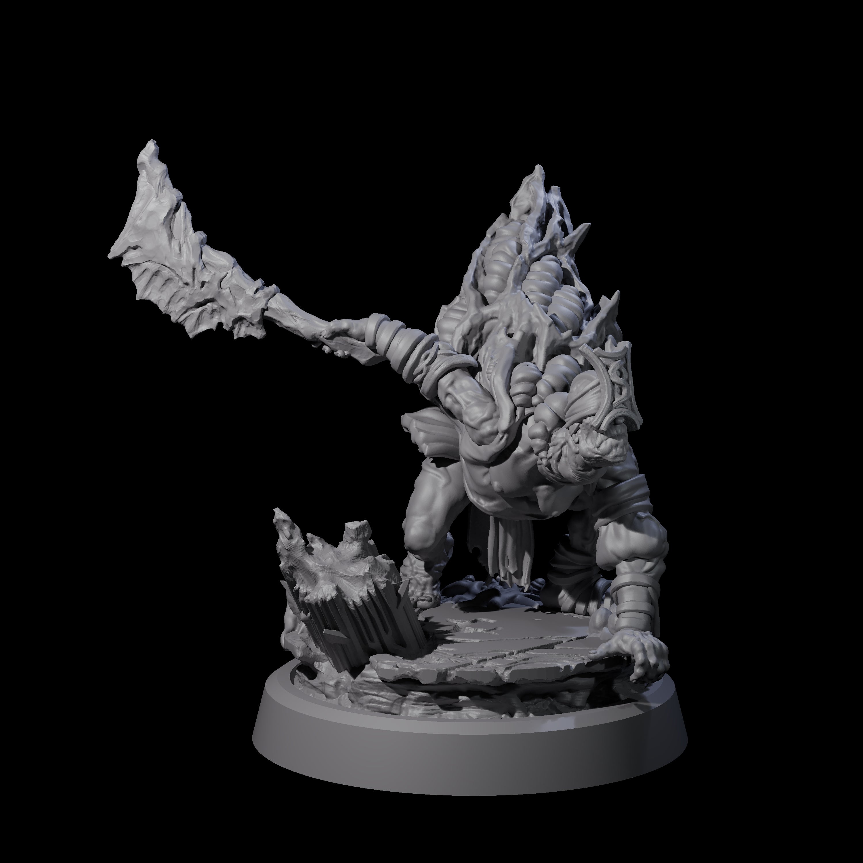 Infected Hive Thrall B Miniature for Dungeons and Dragons, Pathfinder or other TTRPGs