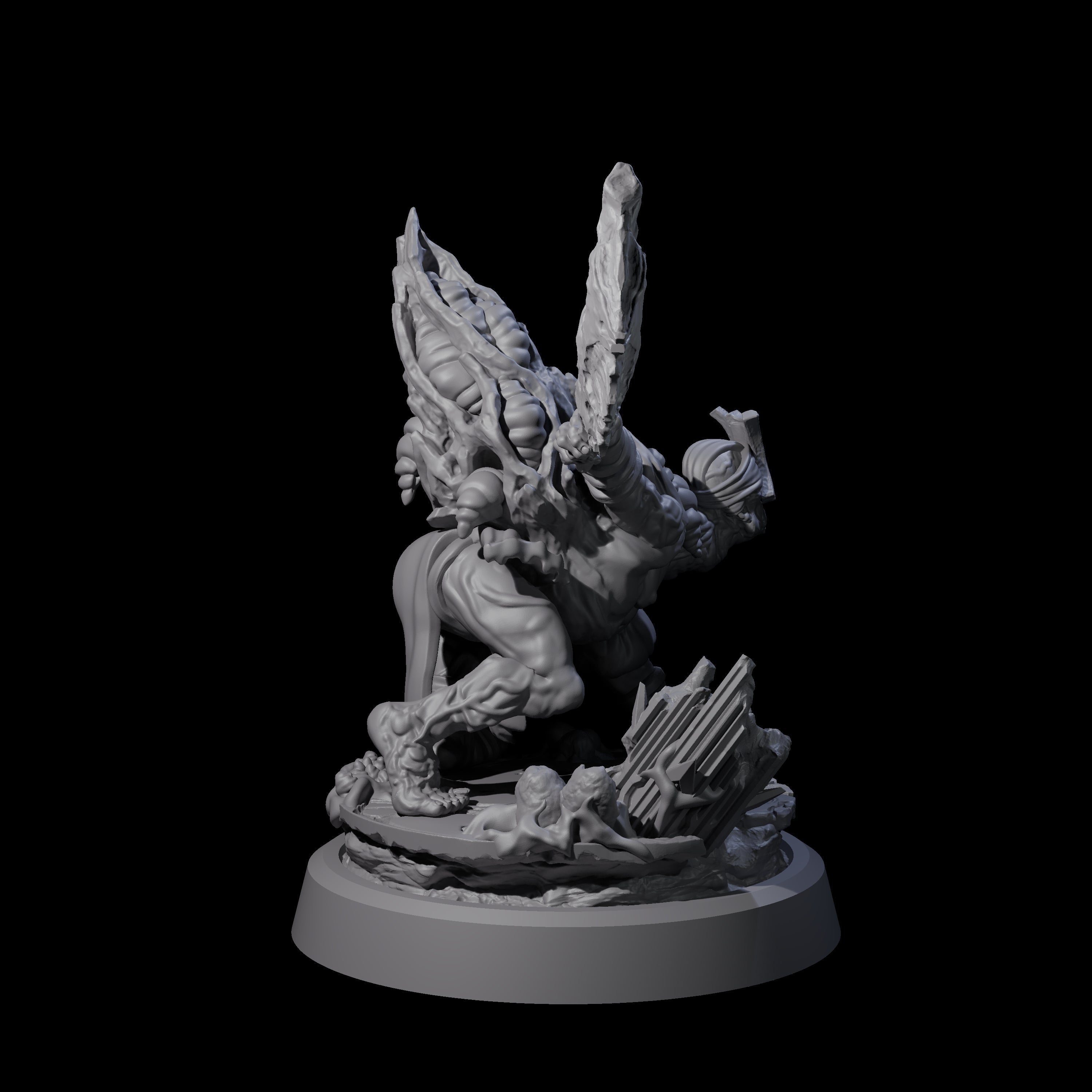 Infected Hive Thrall B Miniature for Dungeons and Dragons, Pathfinder or other TTRPGs