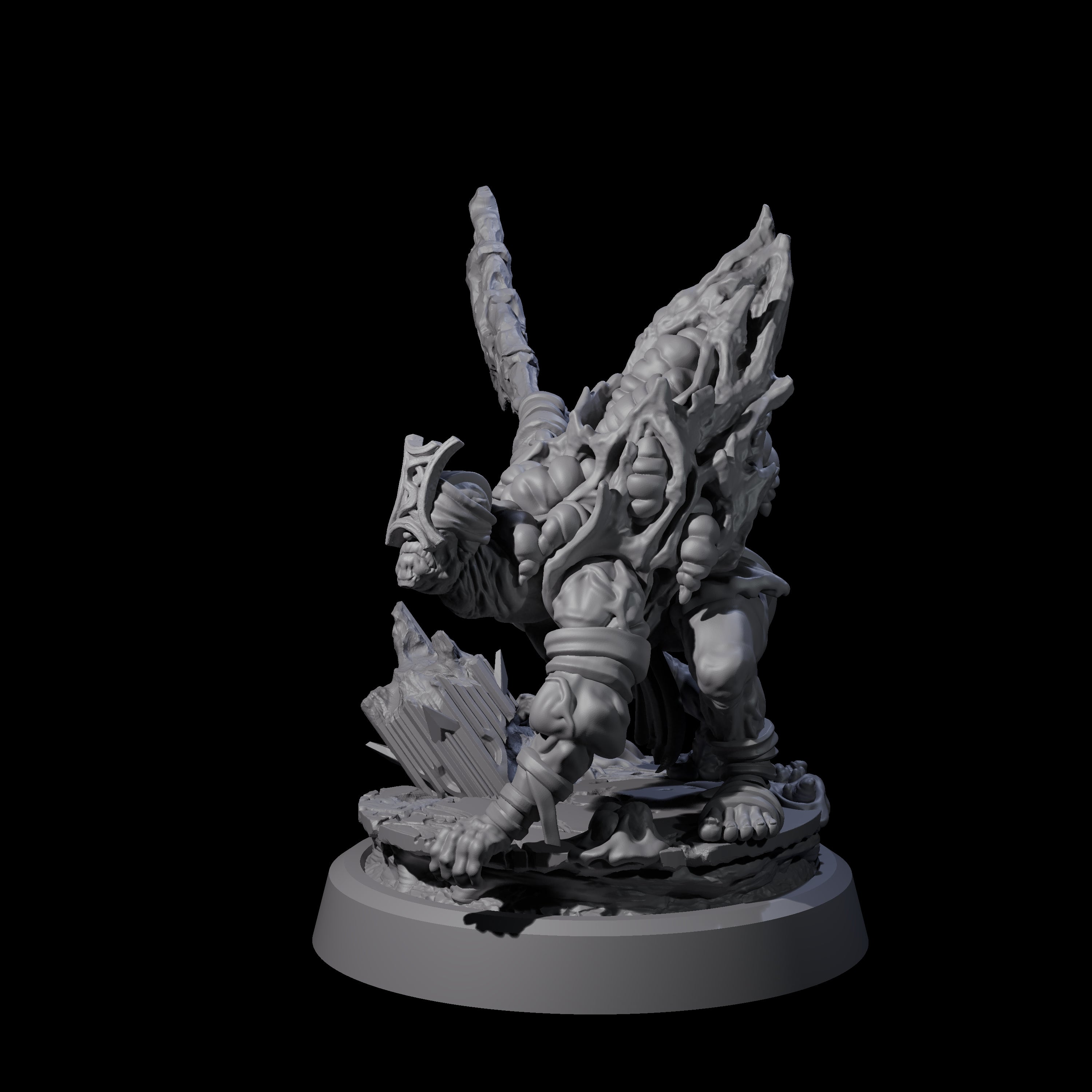 Infected Hive Thrall B Miniature for Dungeons and Dragons, Pathfinder or other TTRPGs
