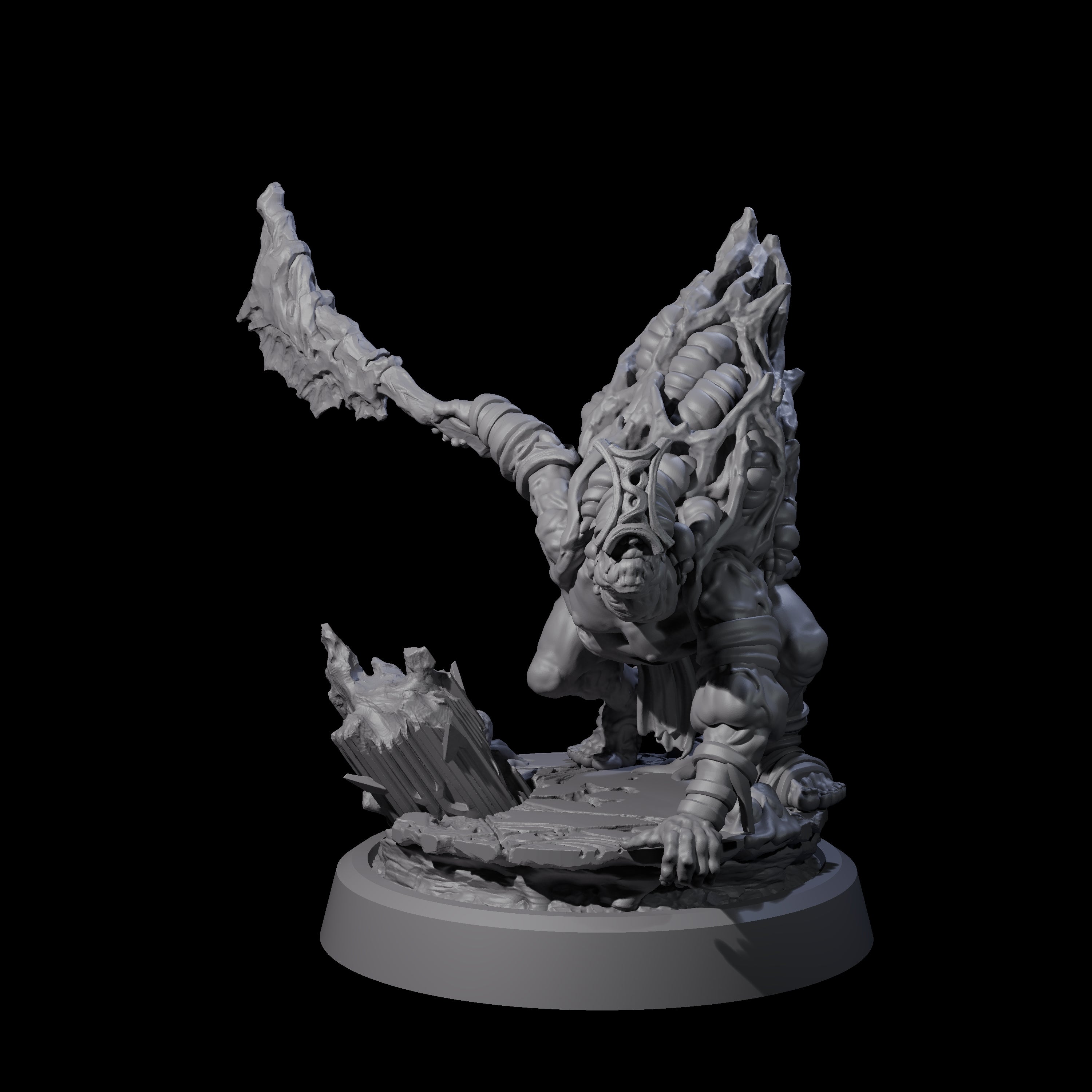 Infected Hive Thrall B Miniature for Dungeons and Dragons, Pathfinder or other TTRPGs