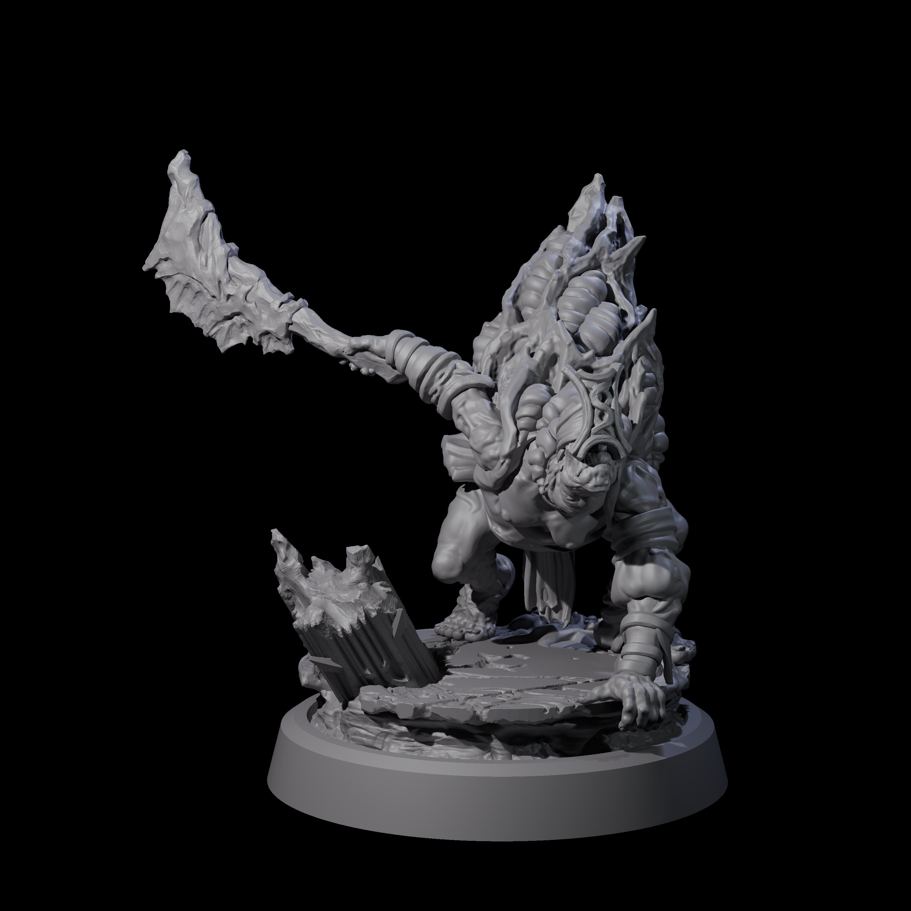 Infected Hive Thrall B Miniature for Dungeons and Dragons, Pathfinder or other TTRPGs
