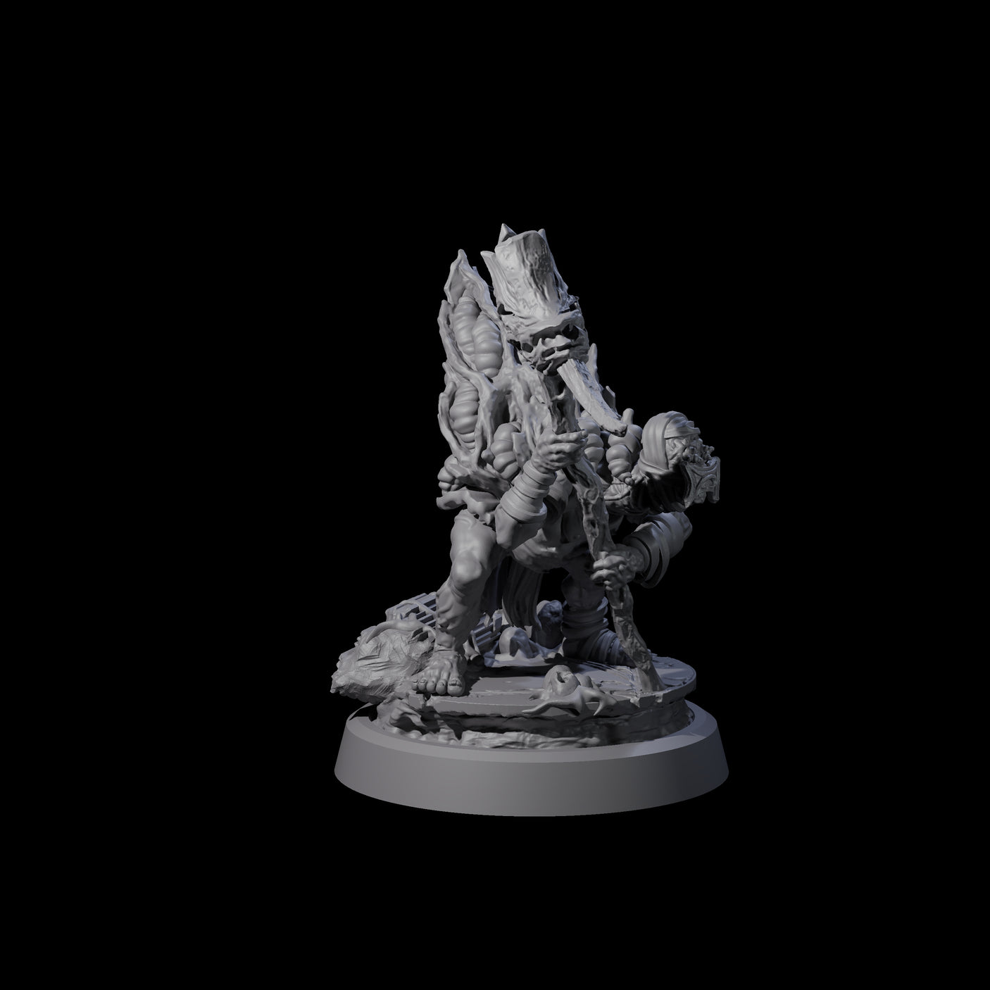 Infected Hive Thrall C Miniature for Dungeons and Dragons, Pathfinder or other TTRPGs