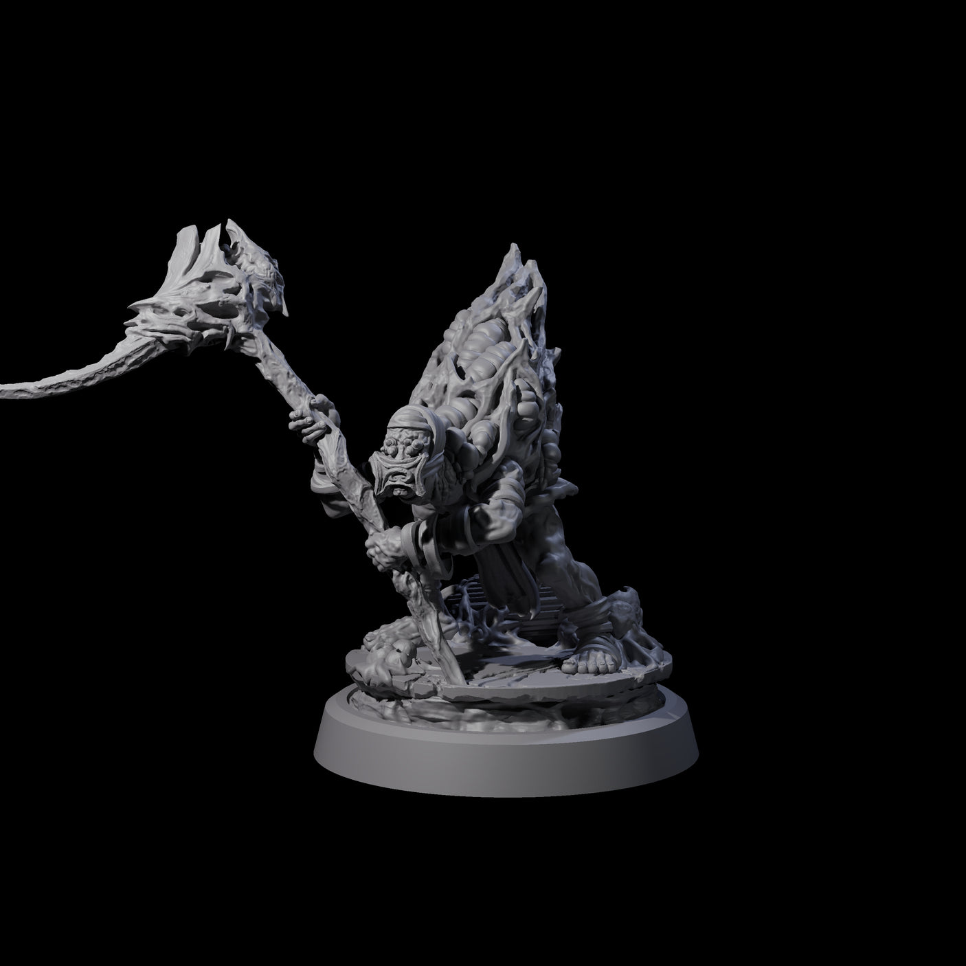 Infected Hive Thrall C Miniature for Dungeons and Dragons, Pathfinder or other TTRPGs