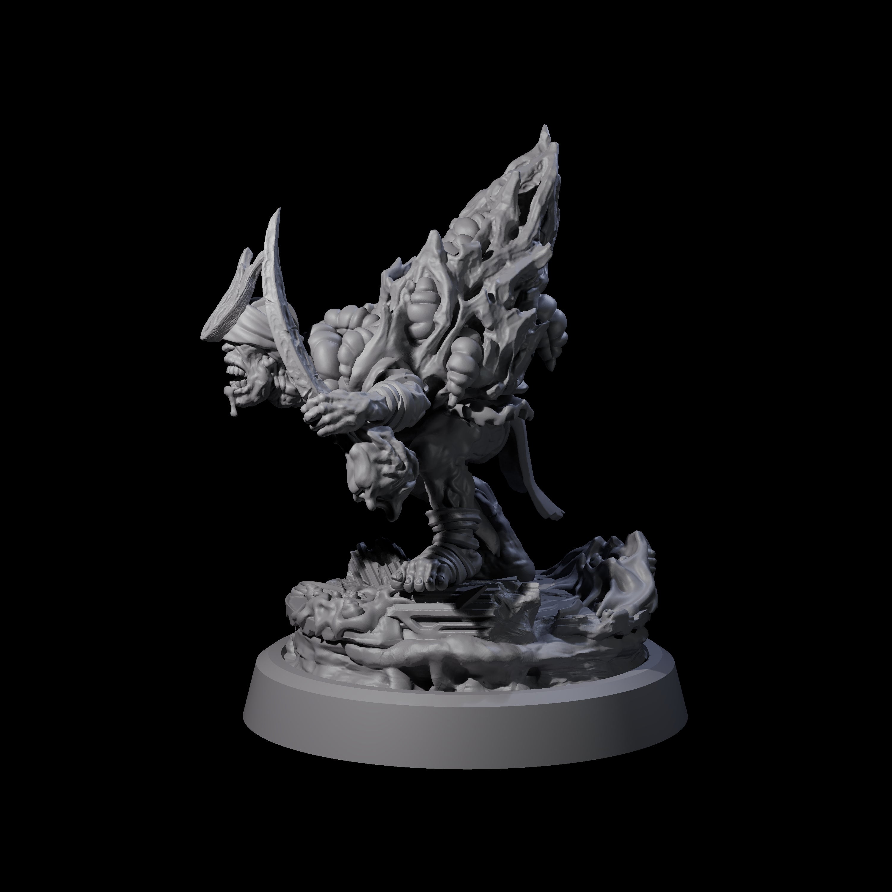 Infected Hive Thrall D Miniature for Dungeons and Dragons, Pathfinder or other TTRPGs