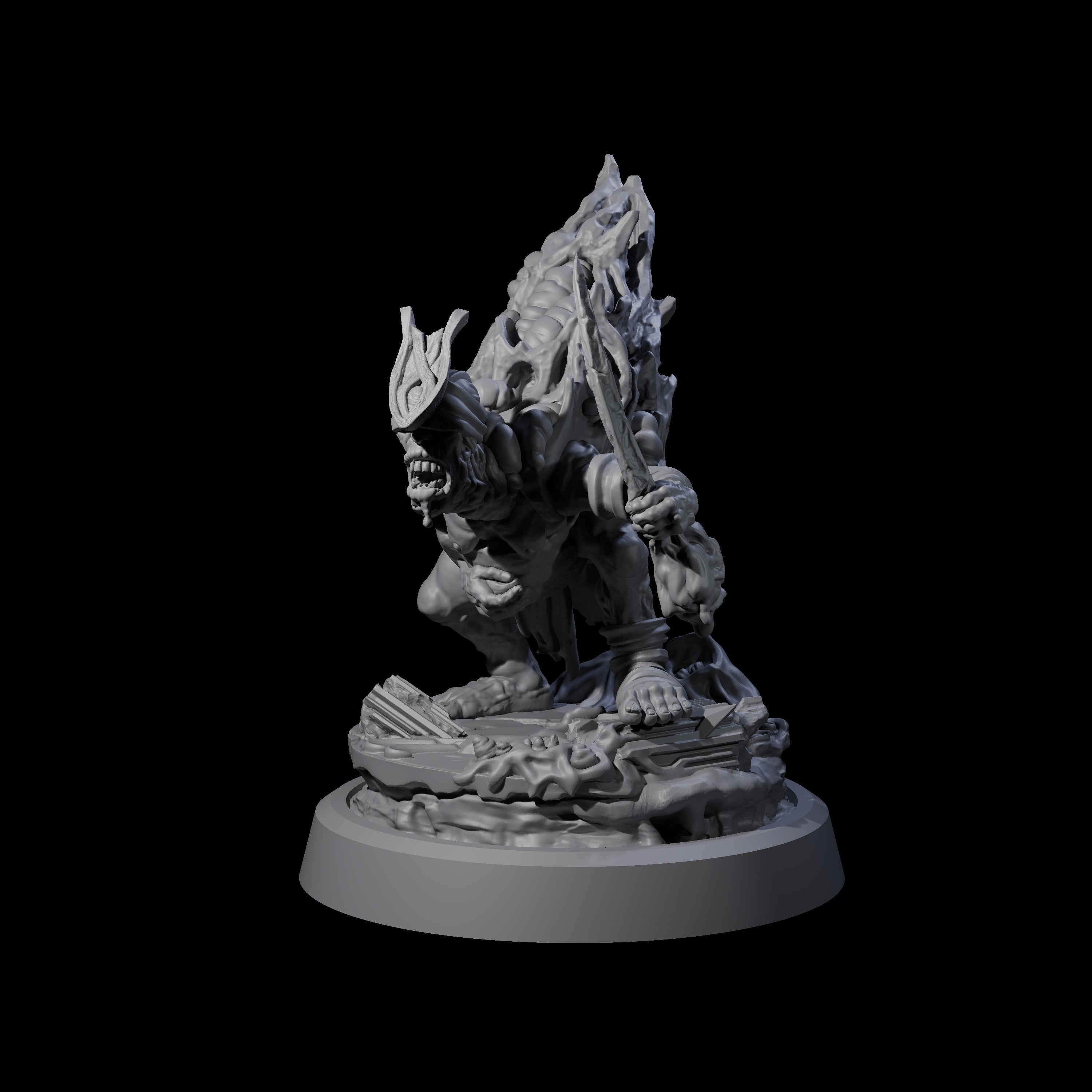 Infected Hive Thrall D Miniature for Dungeons and Dragons, Pathfinder or other TTRPGs