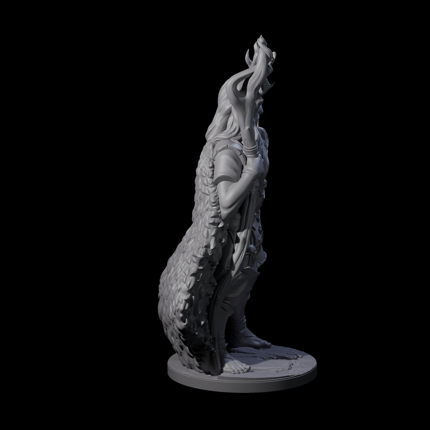 Infernal Demon Warlock Miniature for Dungeons and Dragons, Pathfinder or other TTRPGs