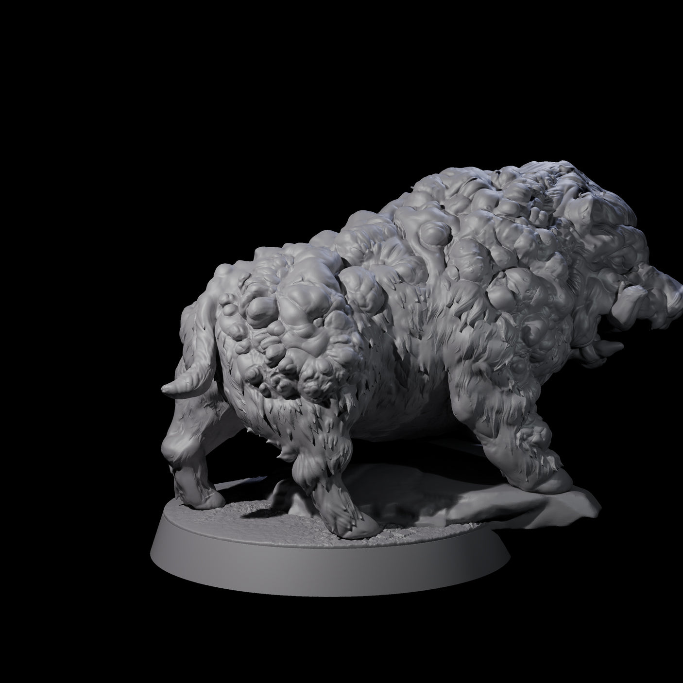 Infested Boar Miniature for Dungeons and Dragons, Pathfinder or other TTRPGs