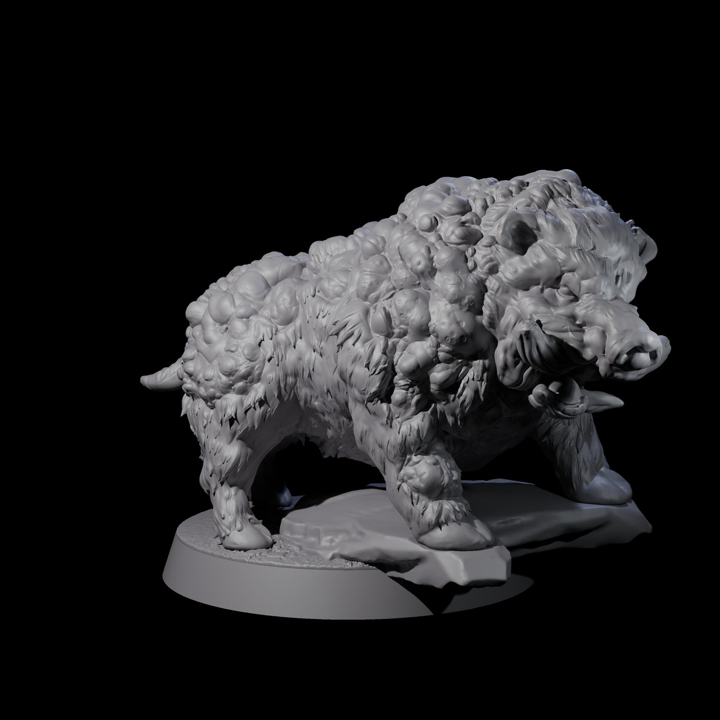 Infested Boar Miniature for Dungeons and Dragons, Pathfinder or other TTRPGs