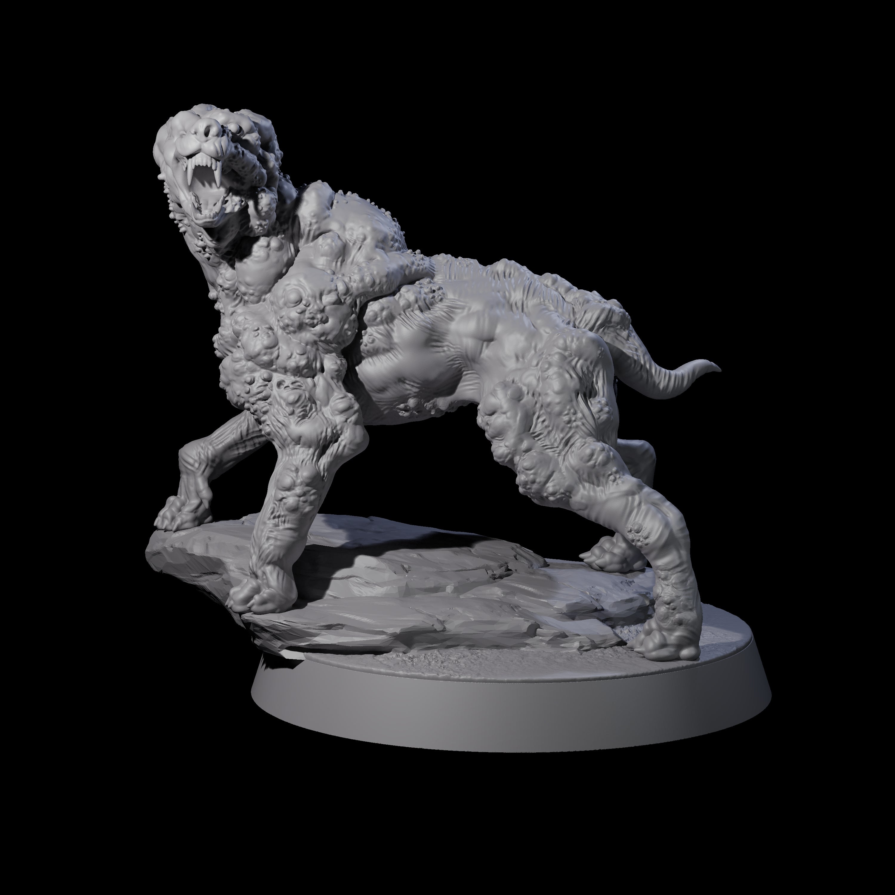 Infested Dog Miniature for Dungeons and Dragons, Pathfinder or other TTRPGs