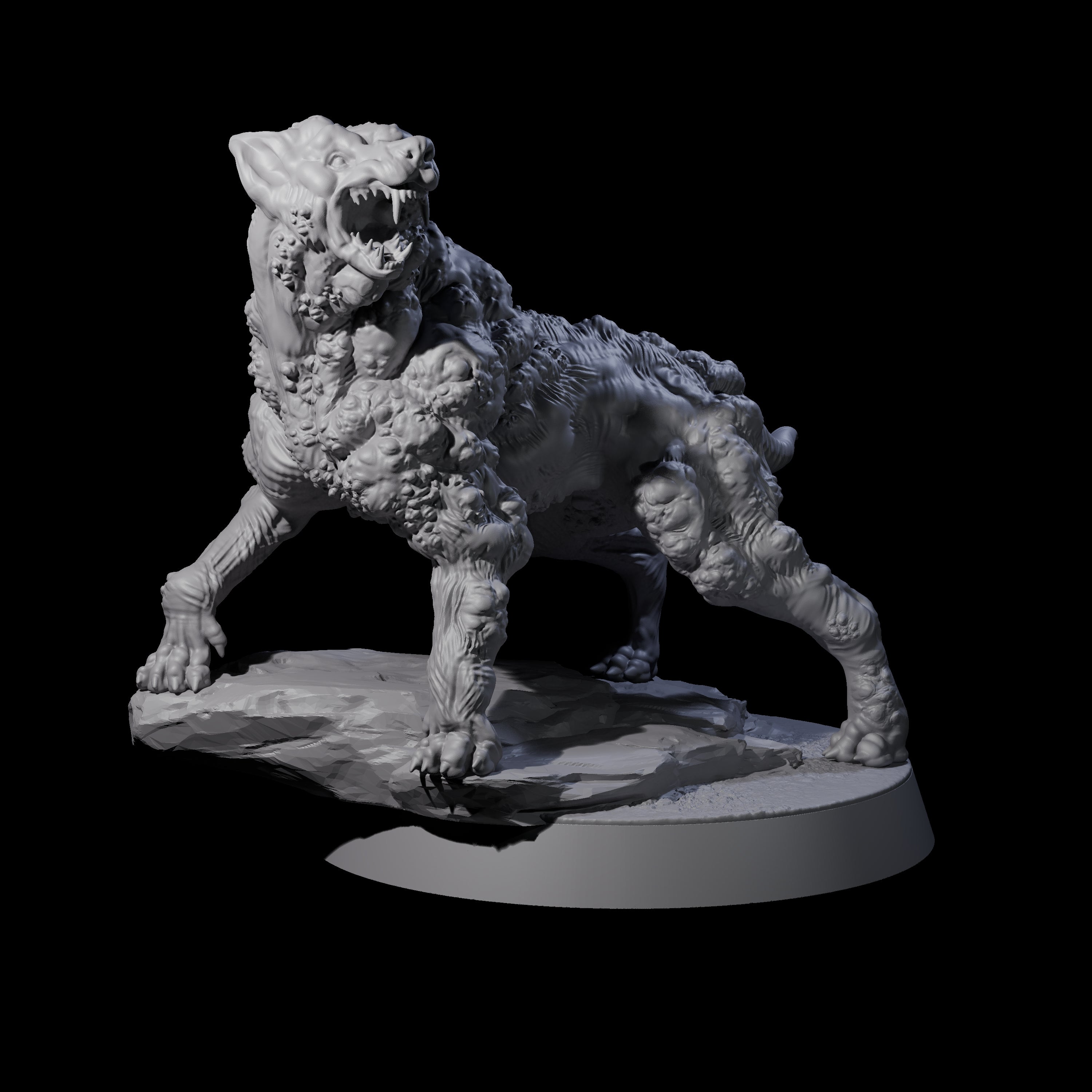 Infested Dog Miniature for Dungeons and Dragons, Pathfinder or other TTRPGs