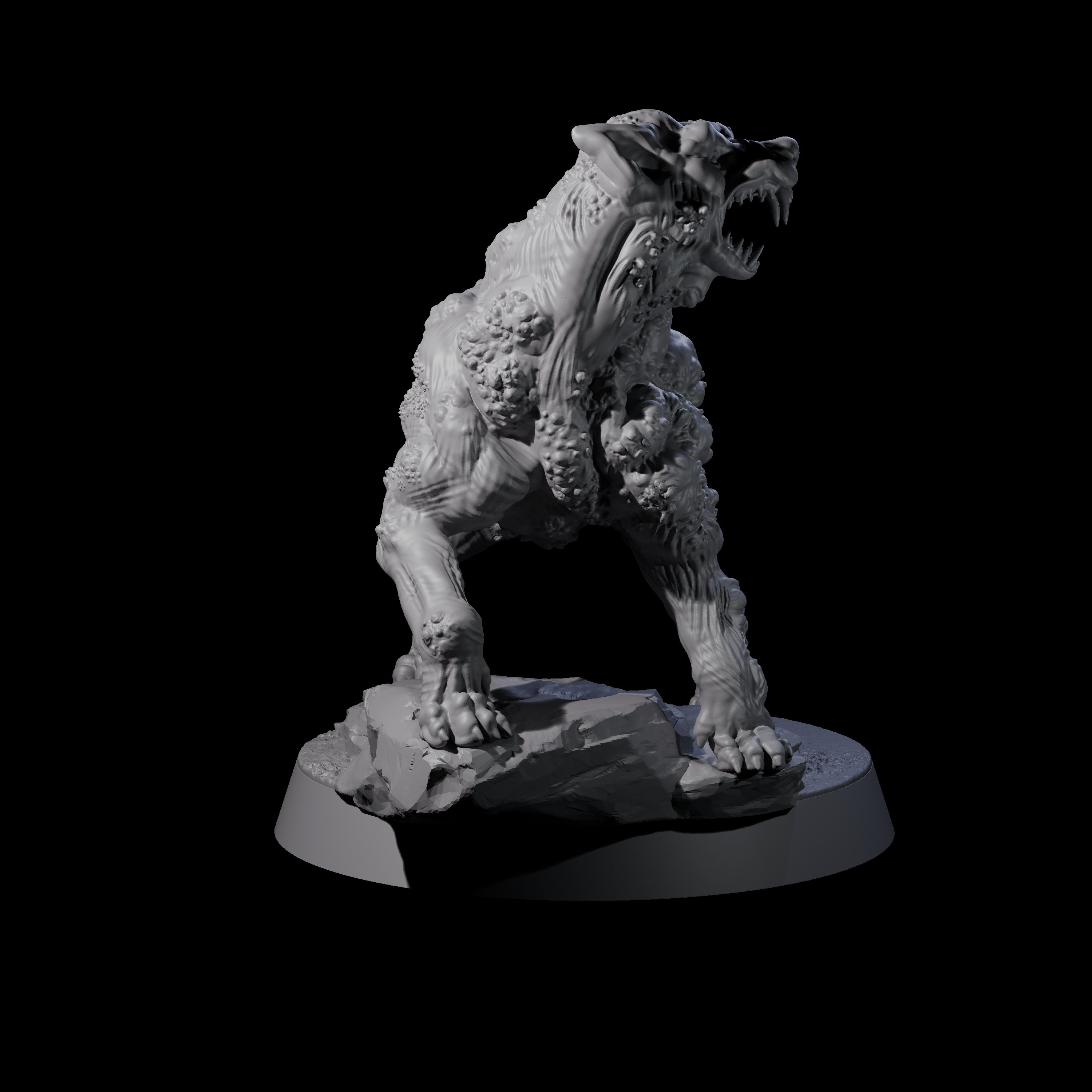 Infested Dog Miniature for Dungeons and Dragons, Pathfinder or other TTRPGs