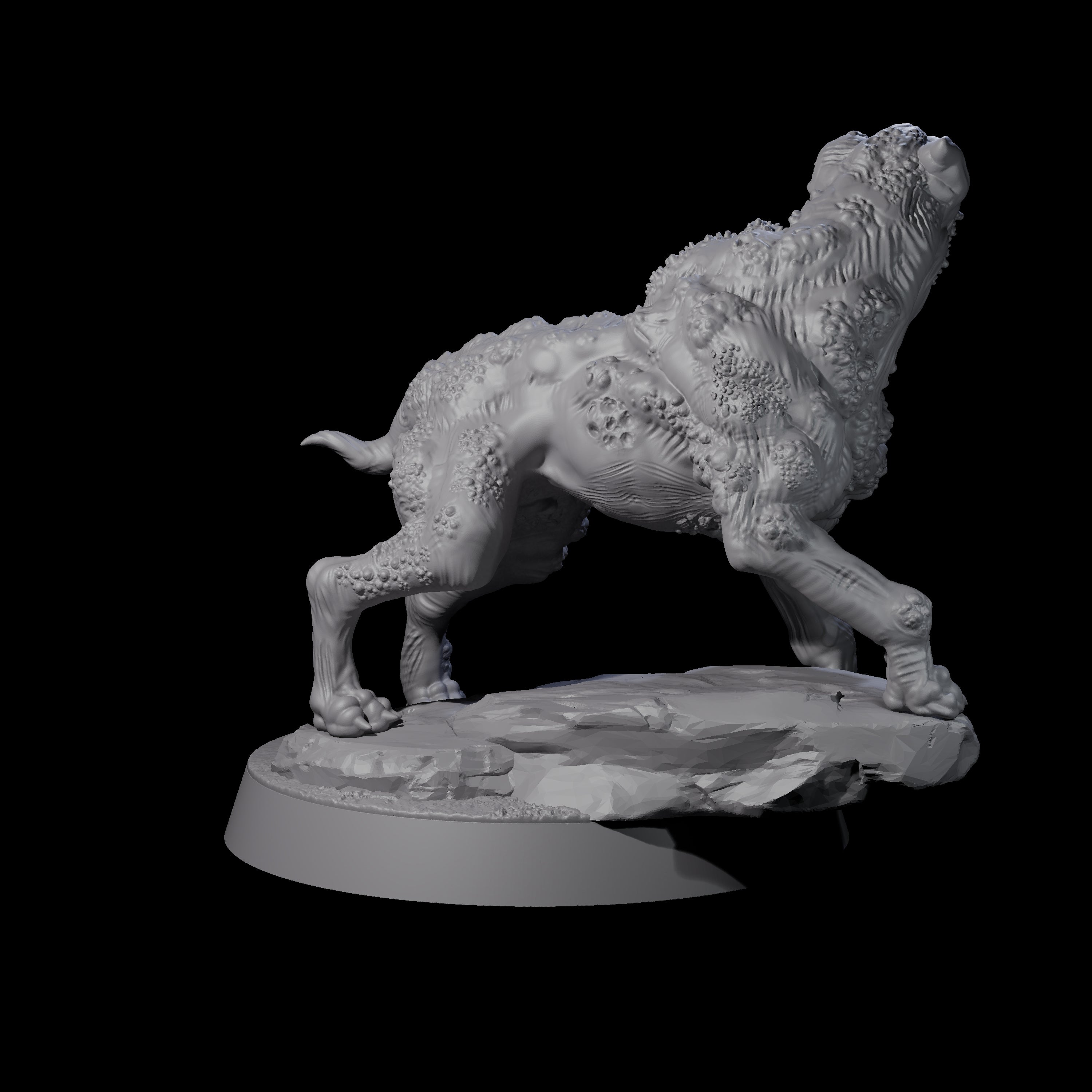 Infested Dog Miniature for Dungeons and Dragons, Pathfinder or other TTRPGs